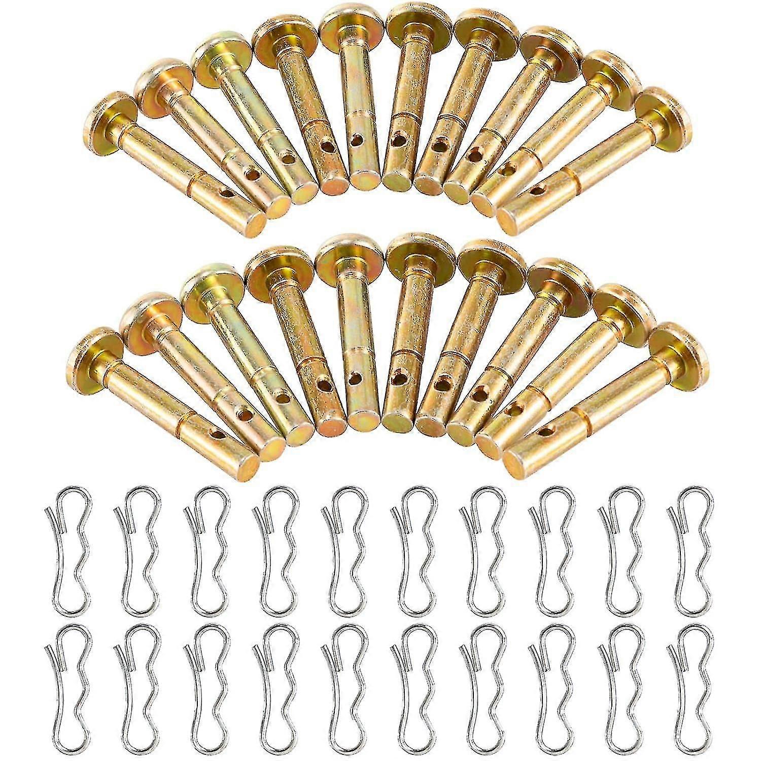20 Sets Replacement Shear Pins & Cotter Pins for Snowblower Models 738-04124 and 714-04040