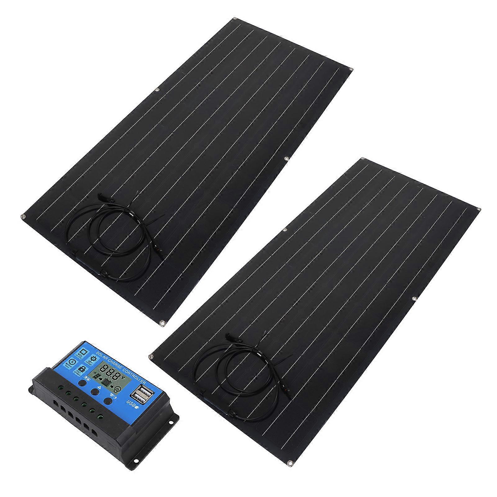 120W Monocrystalline Solar Panel Kit with Charge Controller System