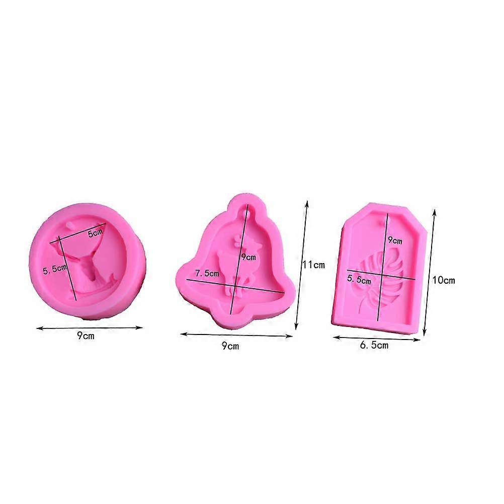 Violet Christmas Silicone Mold Elk Head Shape DIY Soap Mold for Kitchen Use