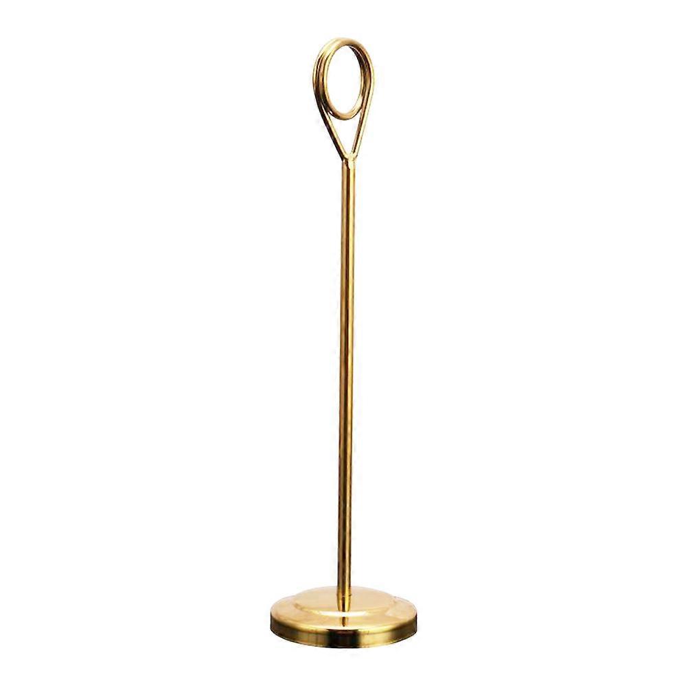 Golden Memo Clip Holder for Photos or Notes with 12 Inches Height Perfect as Table Number Stands for Home Hotel or Party Decorations