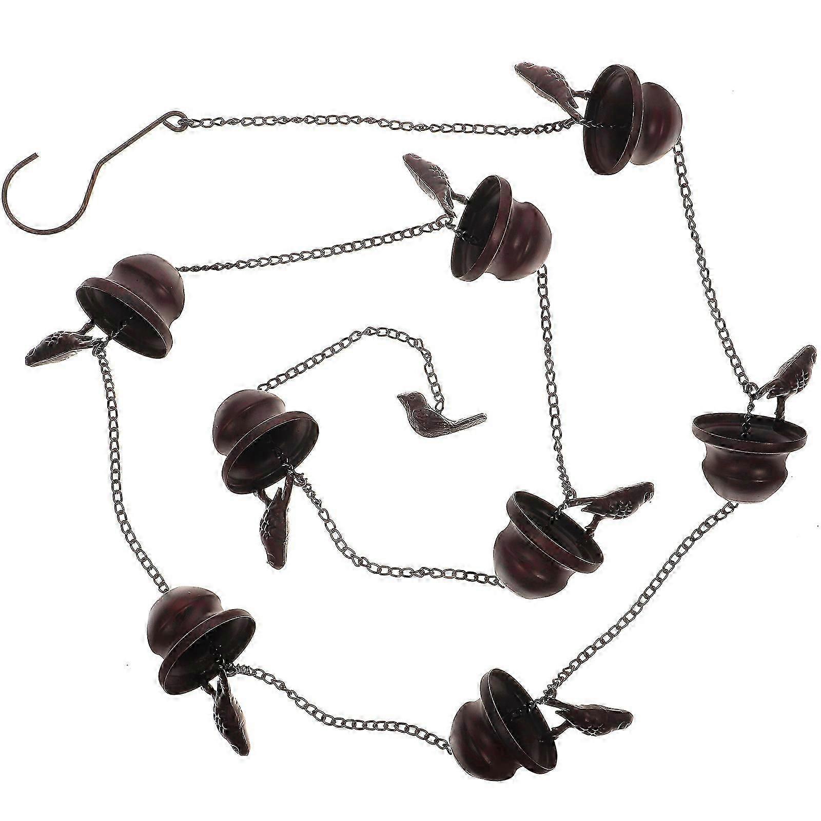 Retro Rain Chain Courtyard Garden Decor Long Rain Loop Chain