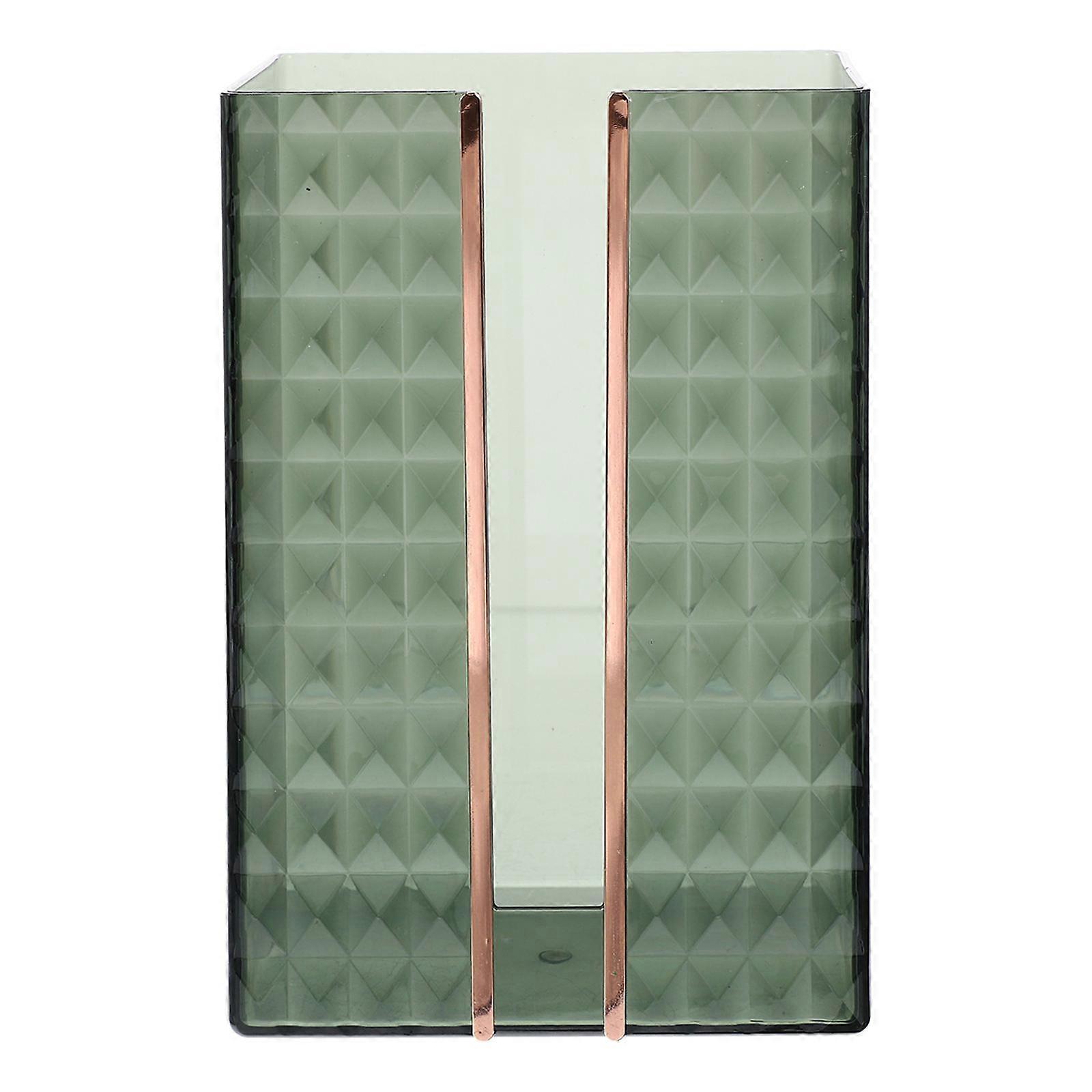 Wall Mounted Face Towel Paper Box for Storing with Green Plastic