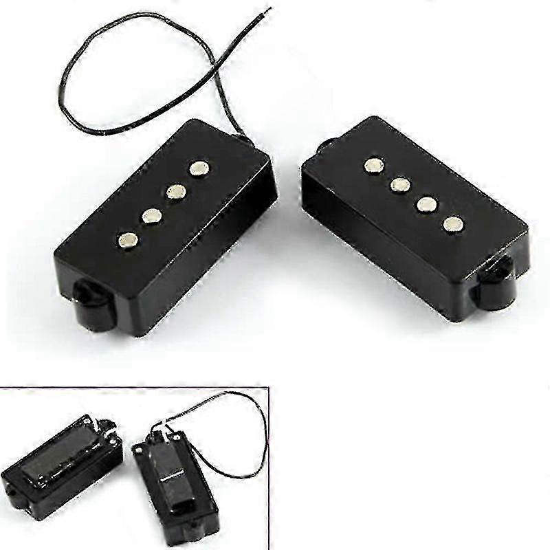 Black 4 String Noiseless Pickup Set For Precision P Bass Bridge Pickup Set New-hy