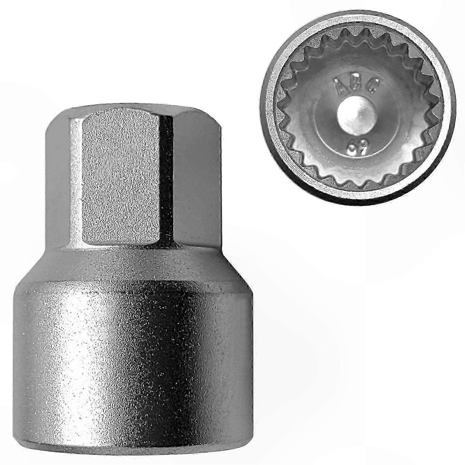 Thin-Walled Wheel Lock Nut Socket Adapter, Anti-Theft Lug Nut Removal Tool for Automotive Use