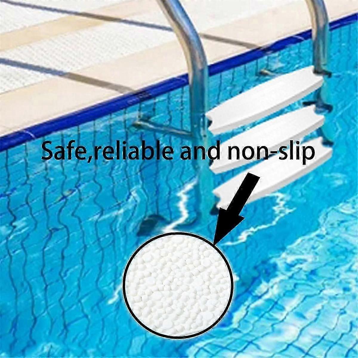 2-Pack Universal Pool Ladder Steps Replacement, 18 Inch Heavy-Duty Molded Plastic Swimming Pool Lad