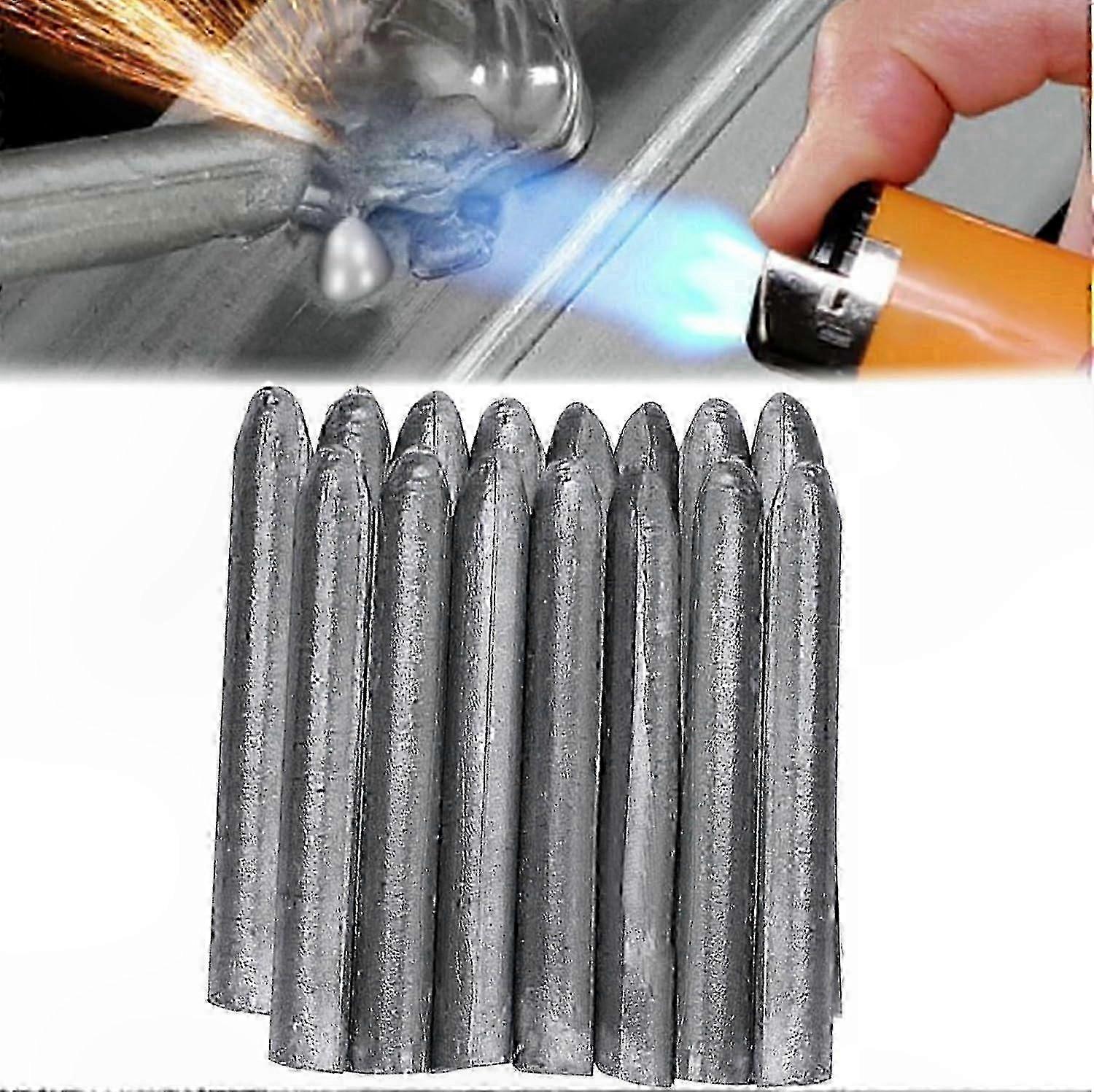 15Pcs Multi-Metal Welding Rods, Flux Core for Alloy/Stainless/Aluminum/Copper, Beginner-Friendly, Low Temp Application