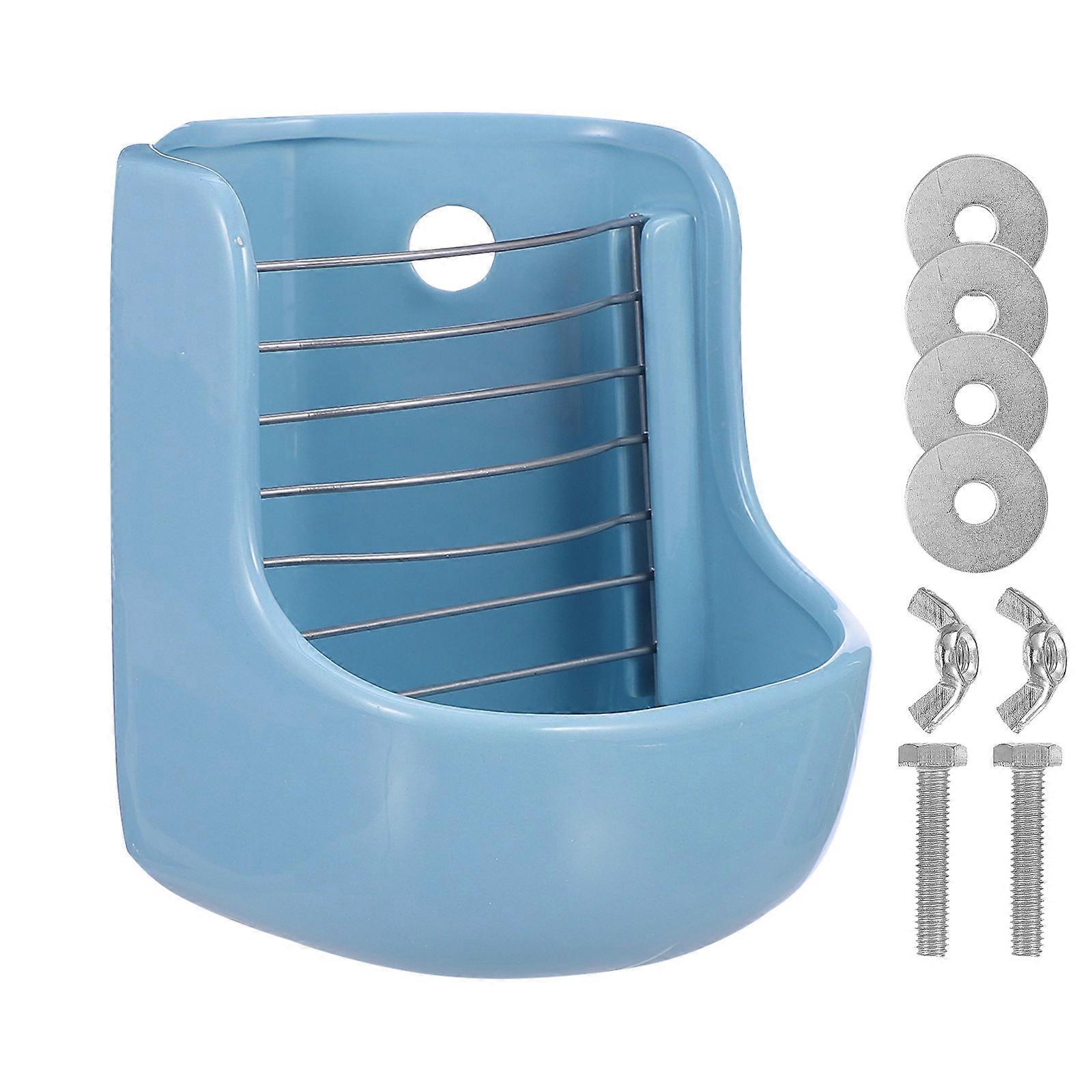 Rabbit Feeder Bowl Ceramic Food Feeder for Small Pet 2Pcs