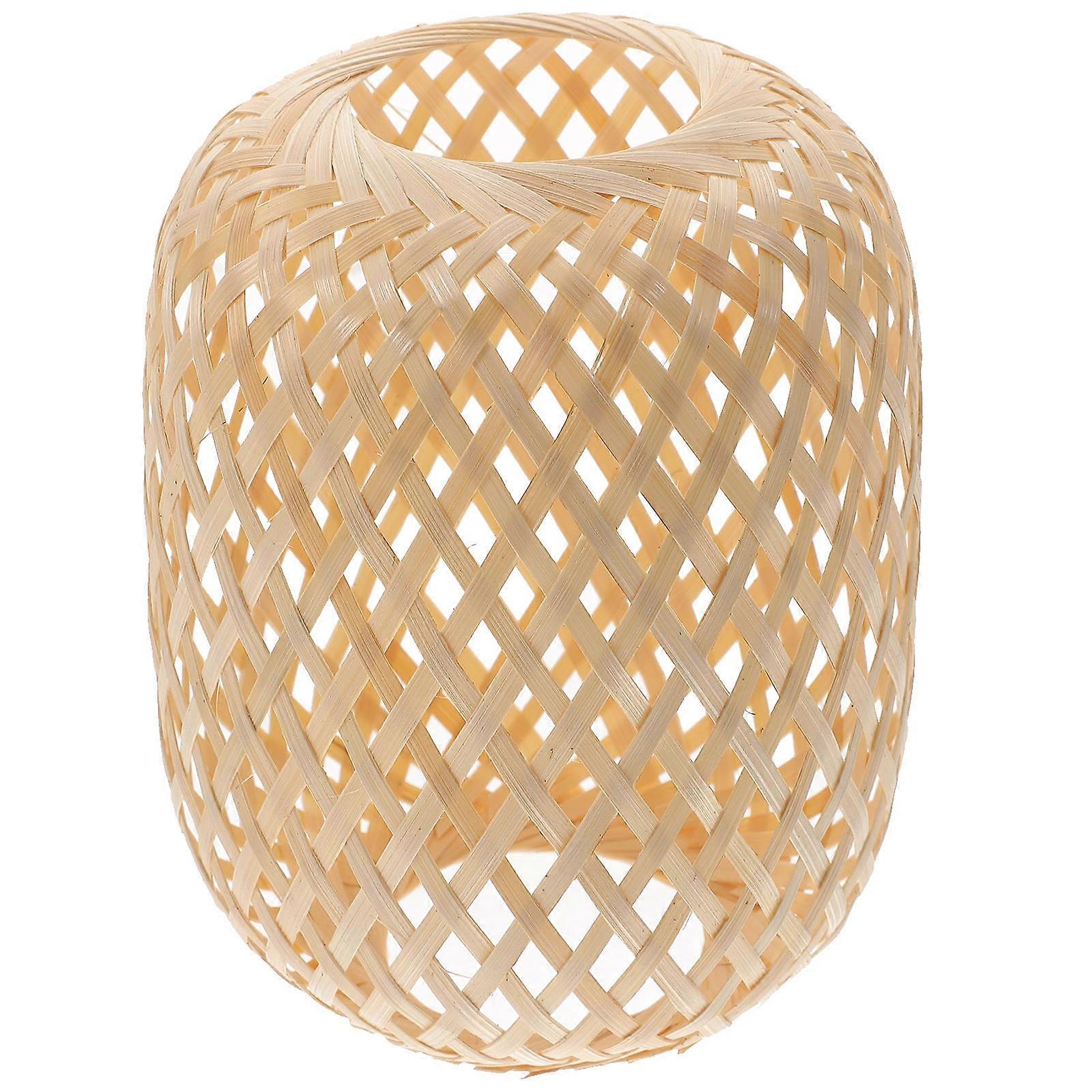 Woven Bamboo Lamp Shade for Pendant Light Cover 3Pcs Rustic Lampshade