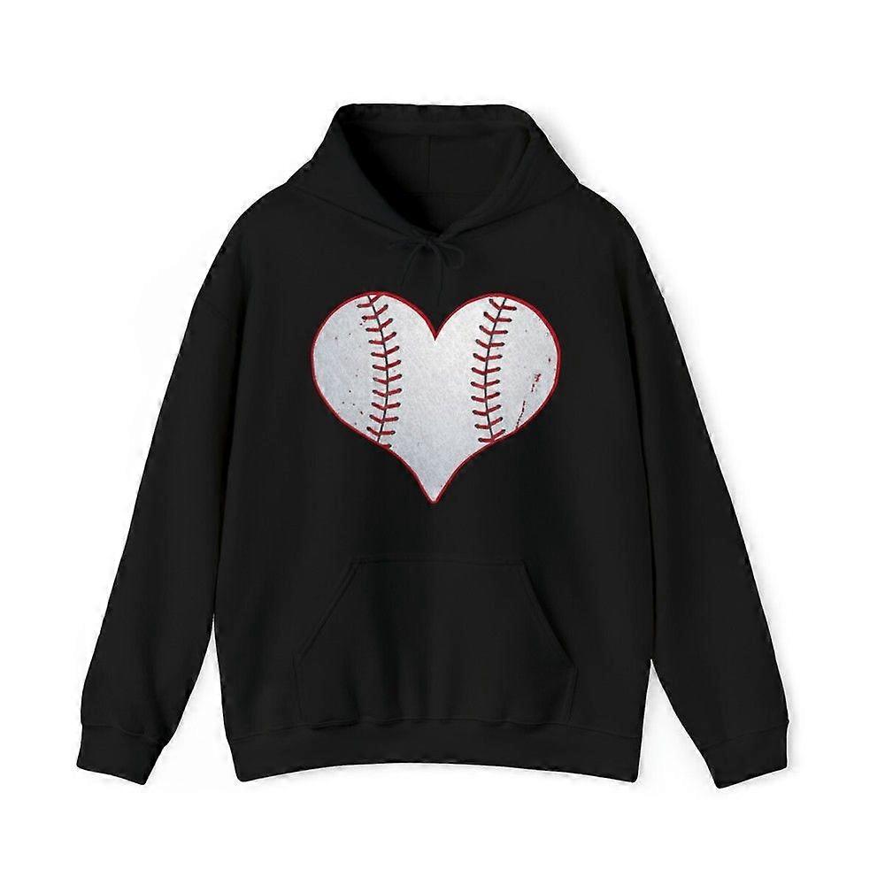 Moletom com Capuz Gráfico de Coração de Beisebol I Love, Tamanhos S-3XL