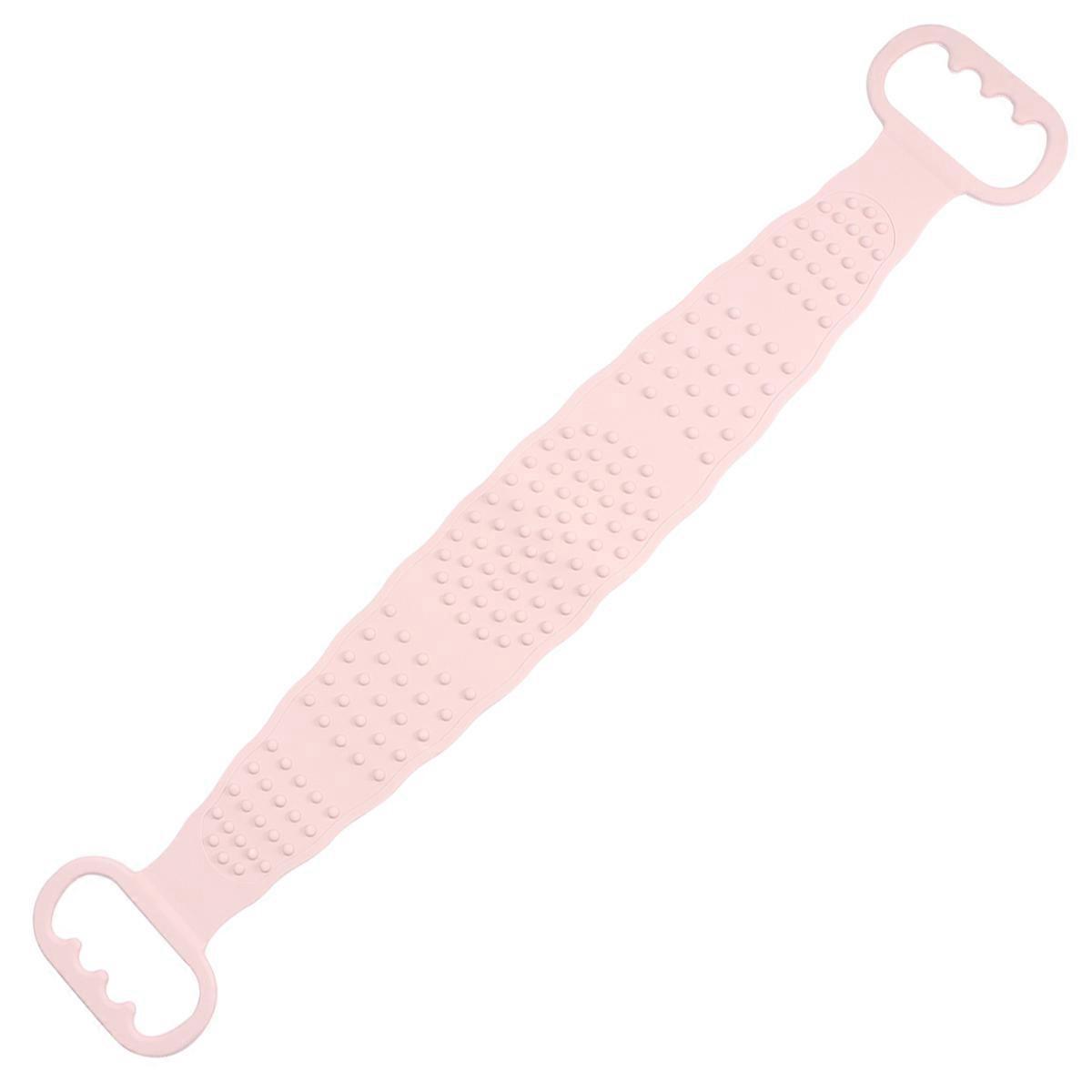 Back Scrubber Pink for Bath Use with Easy Back Cleaning Function