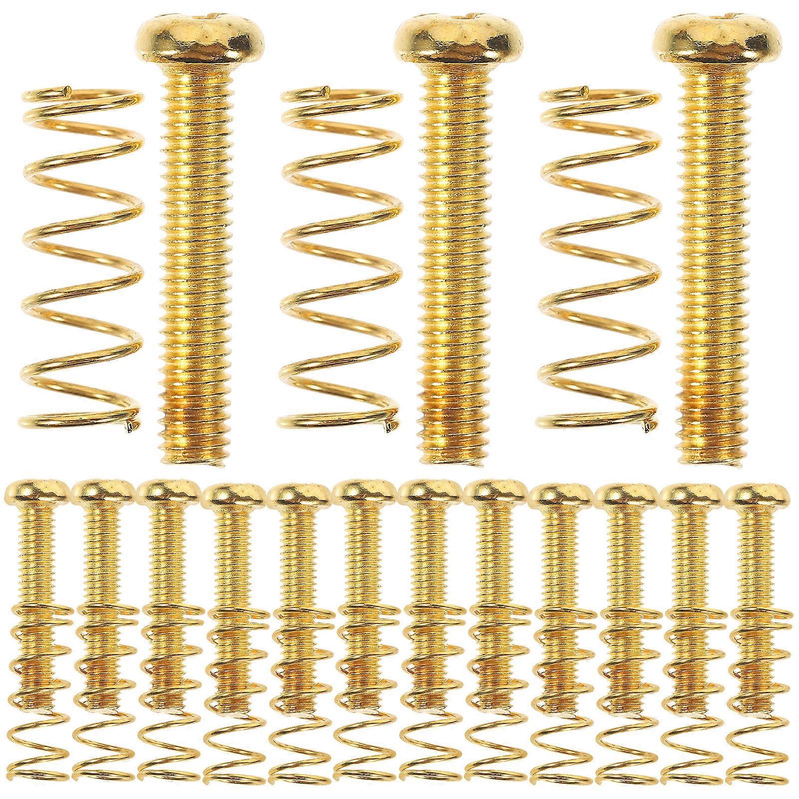 Guitar Tremolo Bridge Screws Guitar Bridge Screws Guitar Maintenance Metal Golden String Fixing 1Set