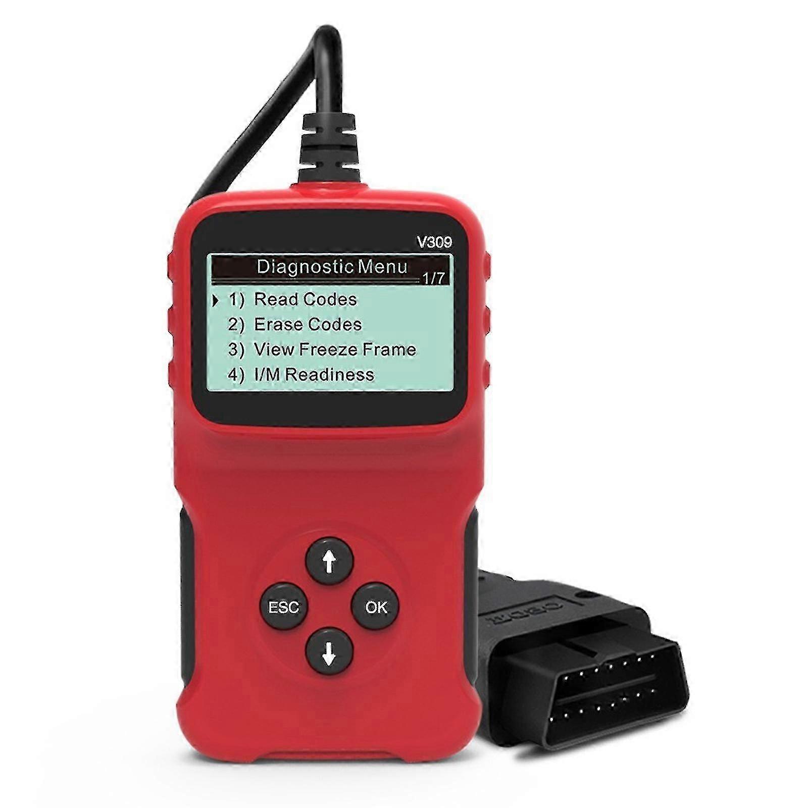 Obd Digital Automobile Car Fault Code Reader Diagnostic Scanner With 5 Languages -CANH