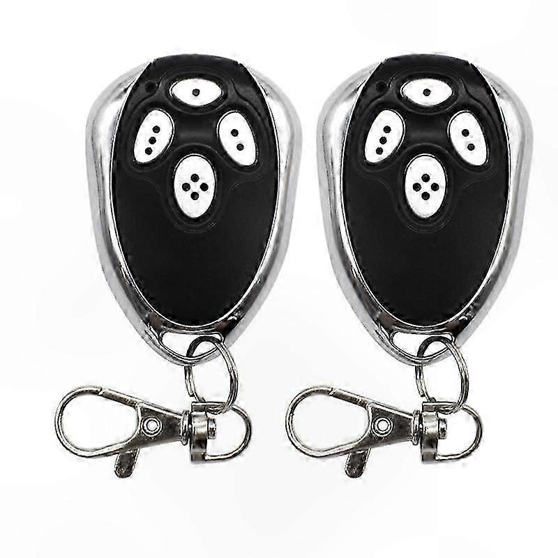 Universal 433MHz Garage Door Remote Control for Rolling Gates - 2 Pack