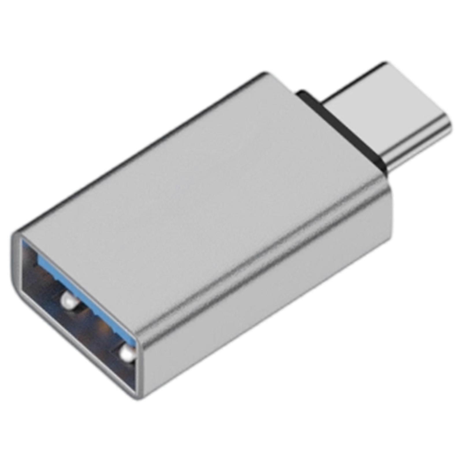 Secure Data Transfer Prevention Adapter Metal Data Blocker for Public networking Coffee Shops Airports Office Environment  silver