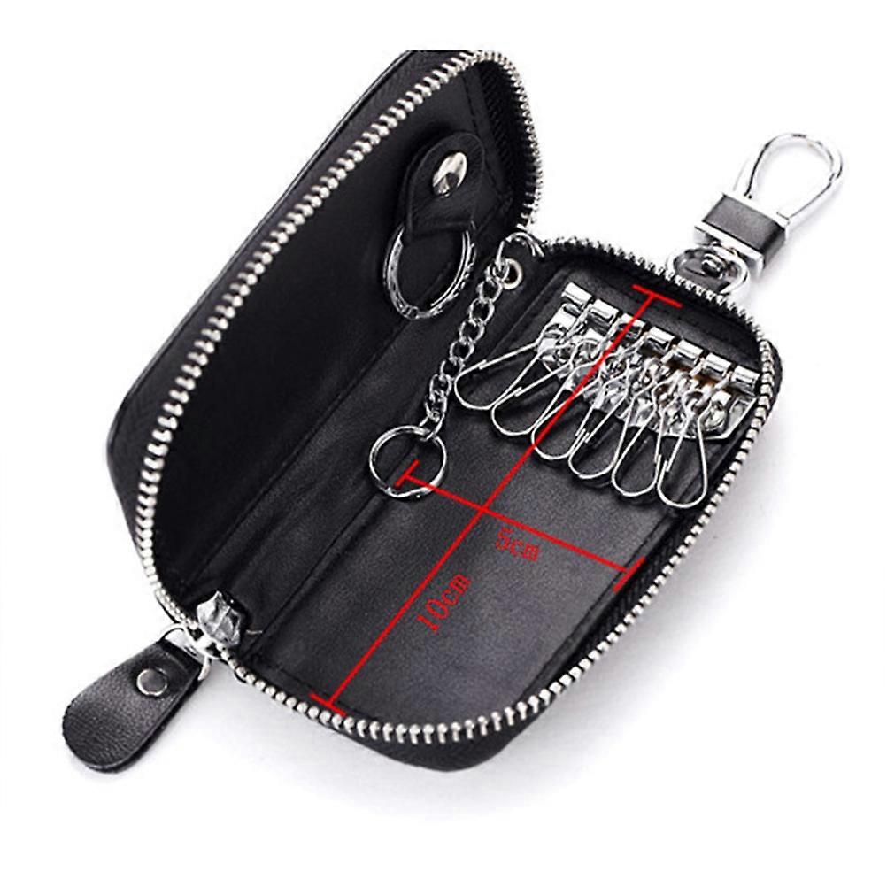 Car Key Case Multi-Function Zipper Closure Style Blue