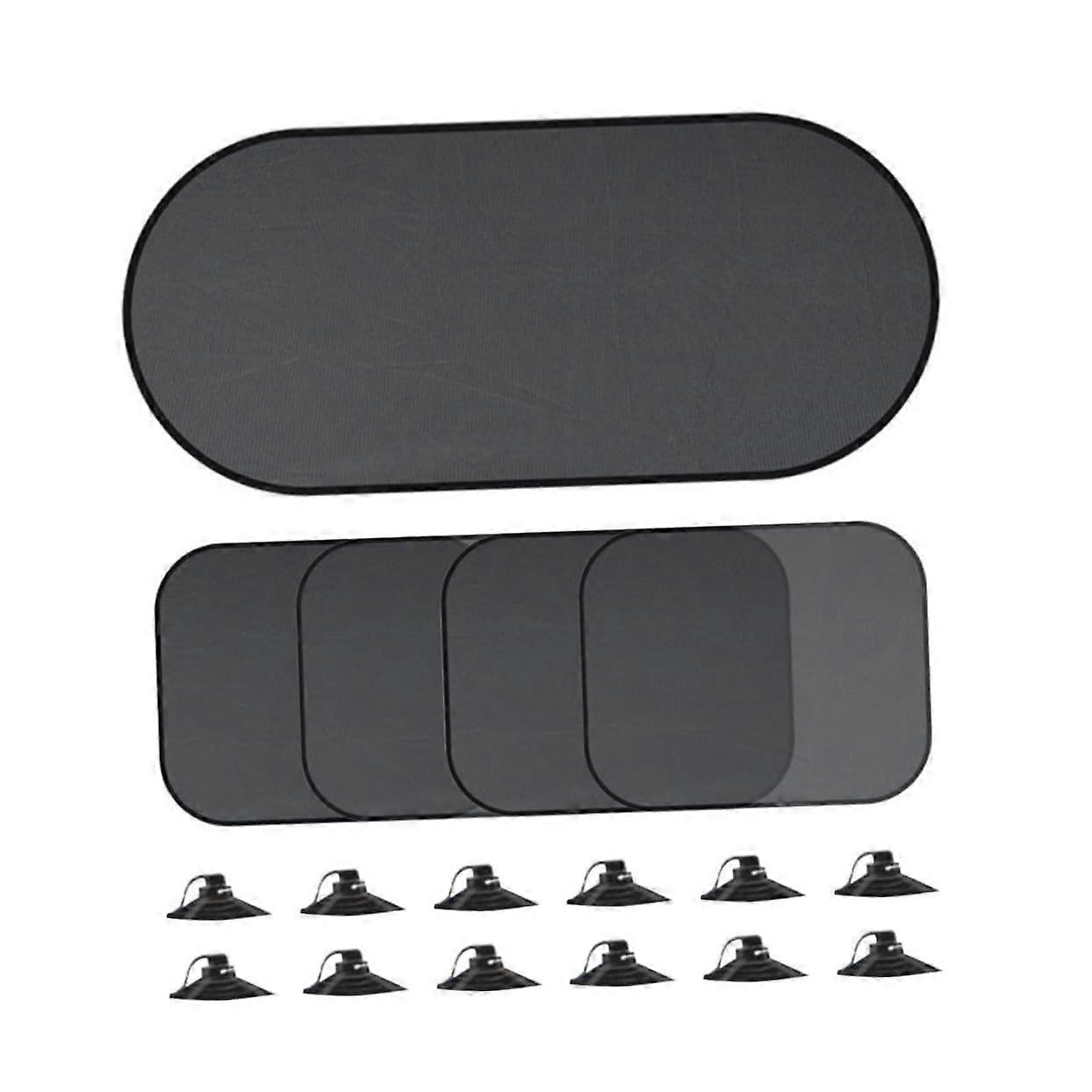 Car Window Sun Shade Mesh For Side Windows UV Protection Easy Install With Suction Cups Front And Rear Windows 1 Set