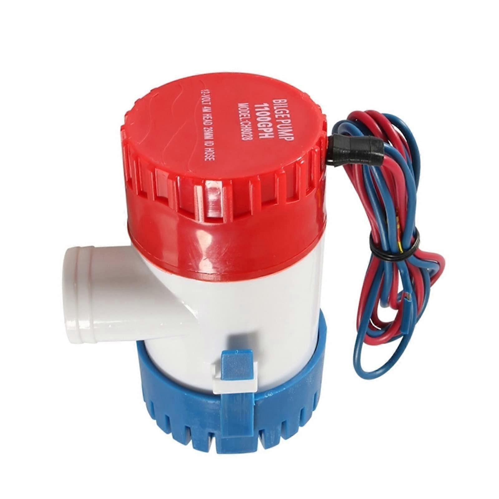 Submersible Pump Adjustable Small 1100GPH 12V DC Marine Bilge Sump Water Pump With Switch For Boat Yacht