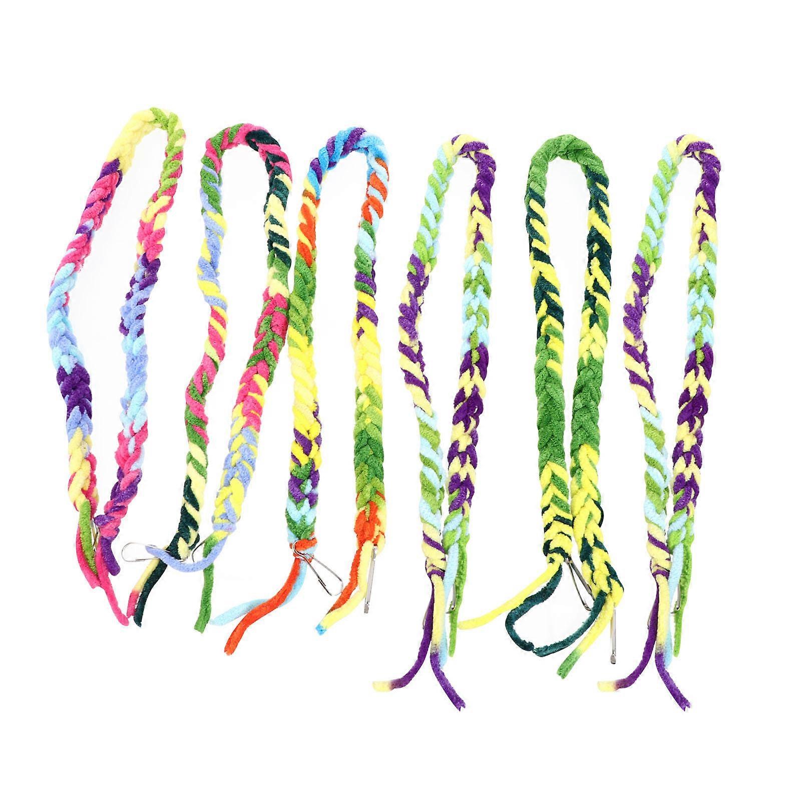 Parrot Climbing Rope Swing Toy with Cotton Material for Pets 6Pcs