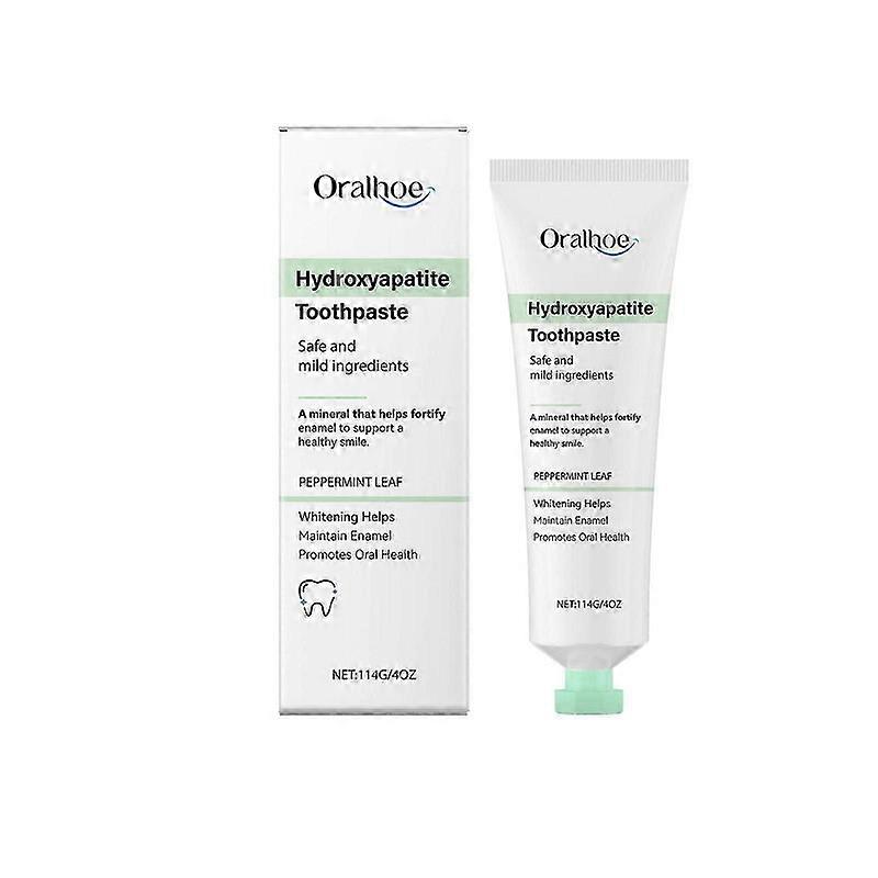 Hydroxyapatite Toothpaste for Advanced Enamel Protection, FluorideFree Toothpaste for Sensitive Teeth, Helps Remineralize, Mint Flavor