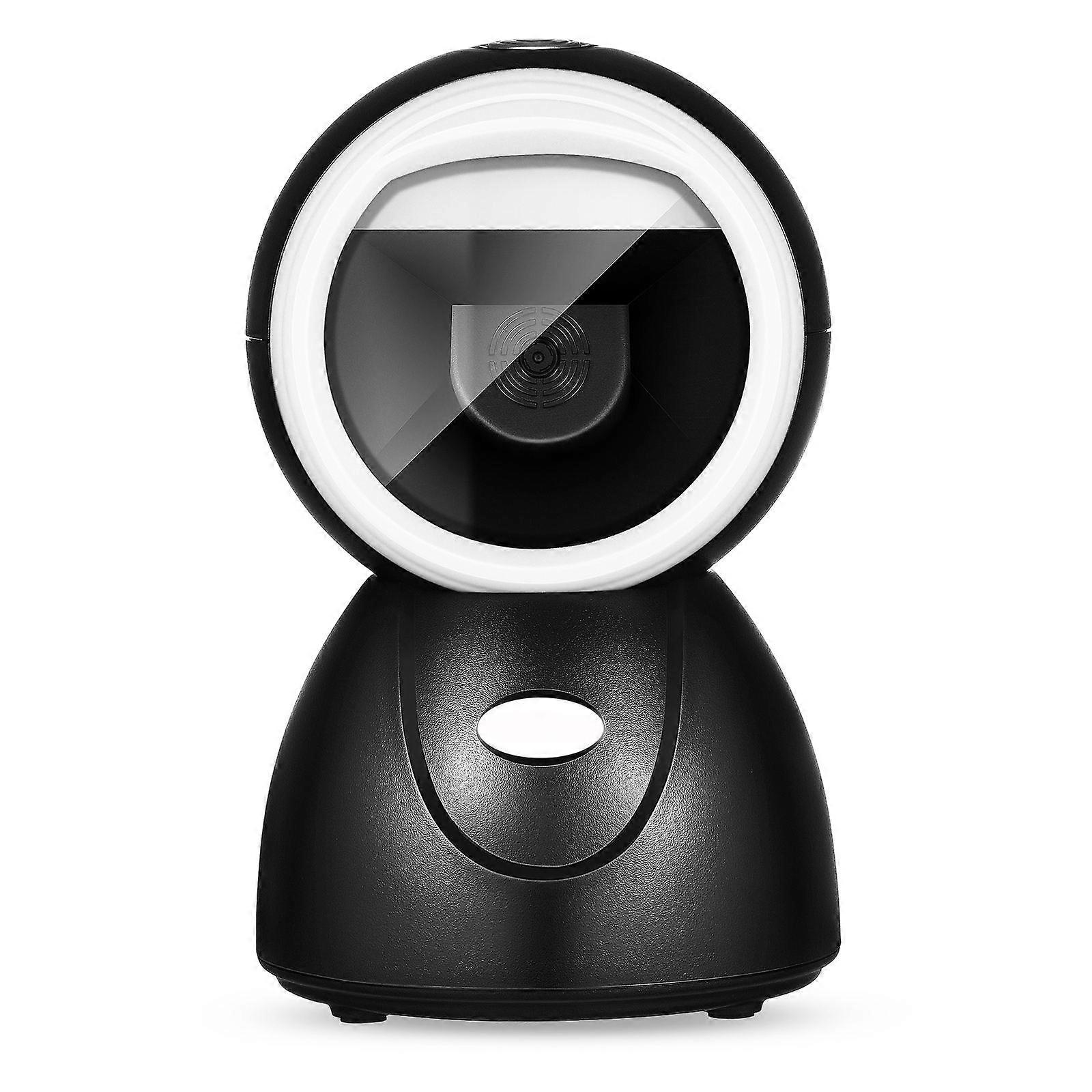 Barcode Reader Countertop Scanner for Shop Use 5Pcs Black ABS Design