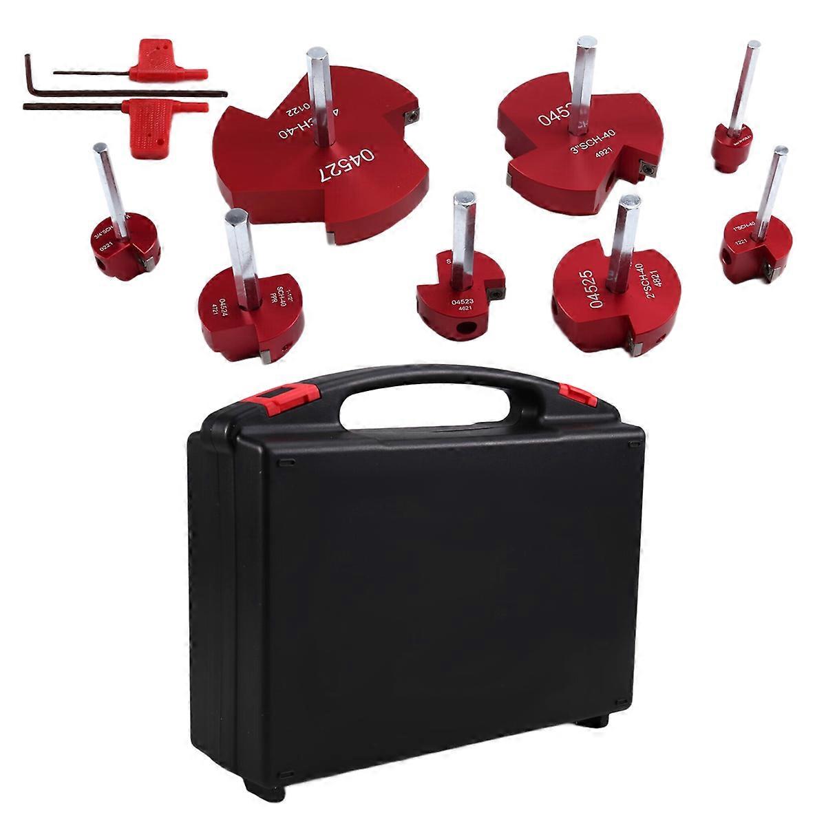 8Pcs PVC Pipe Reamer Kit , PVC Fitting Saver, PVC Socket Saver
