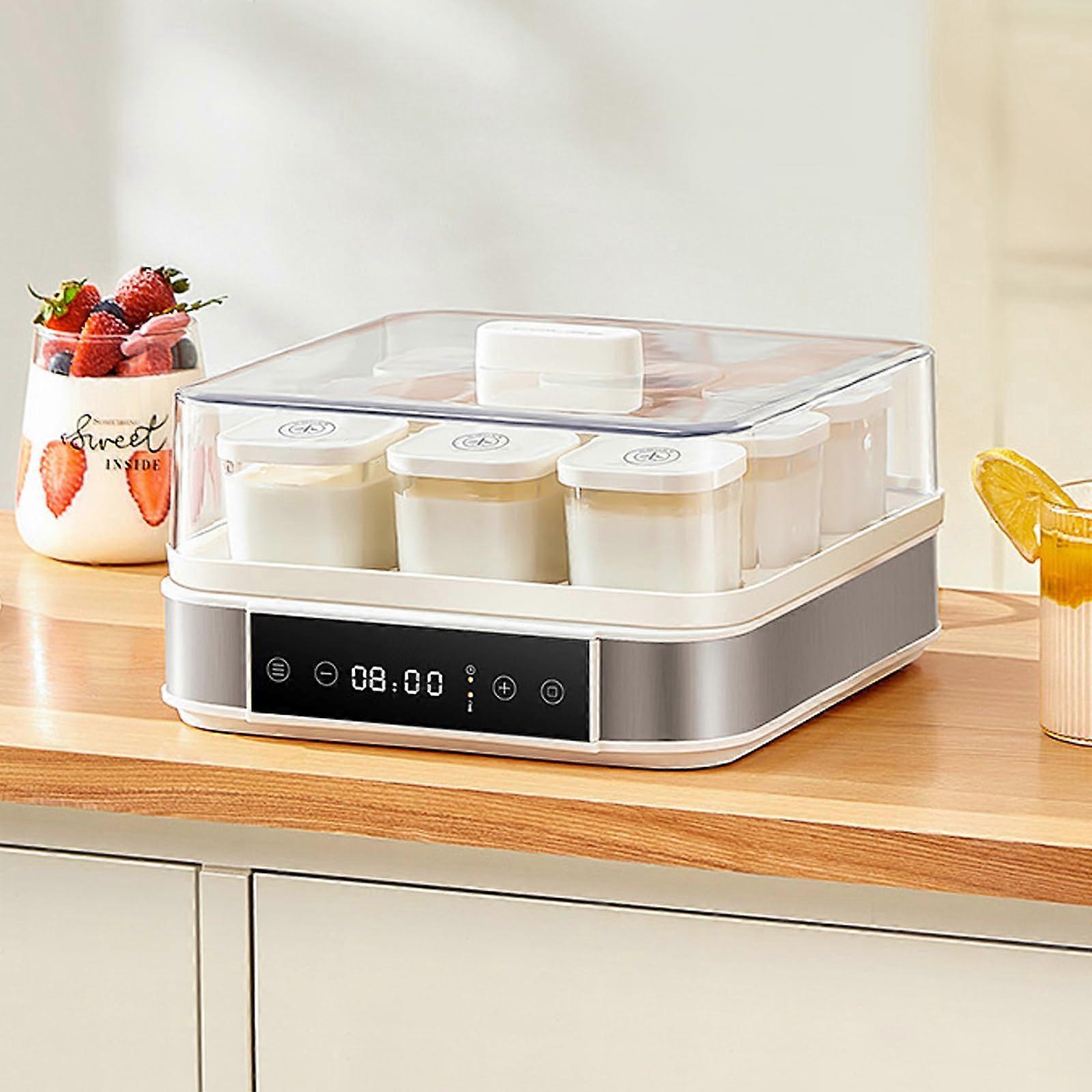 Yogurt Maker 9Cup Mini Fermenter For Home Use With Touch Screen And Cord Storage For Yogurt Greek Yogurt Cheese Natto