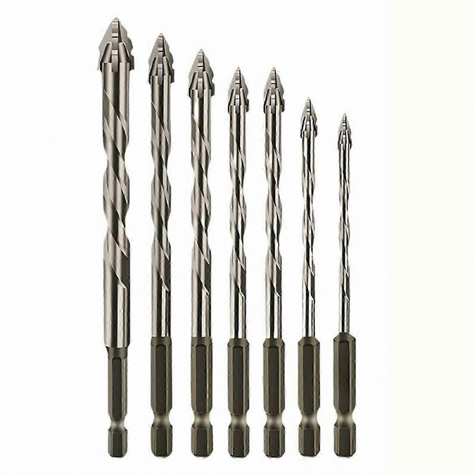 High-Speed Drill Bits for Metal, Tile, and Concrete Efficient Dry Drilling Set
