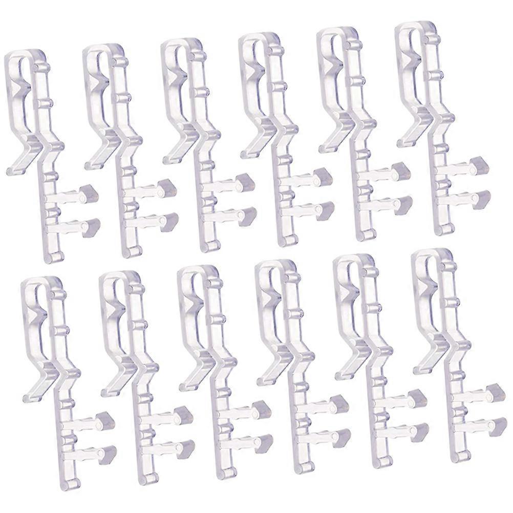 48 Pcs Plastic Valance Clips For Curtains And Blinds Perfect For Home Use Office And Hotel Simple Design Easy Installation