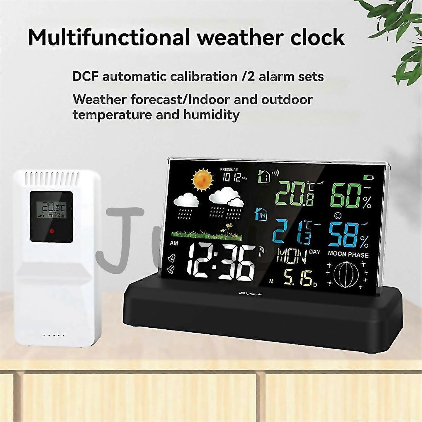 For Onetotwo Weather Station Forecast Meteorological Clock Eu Plug