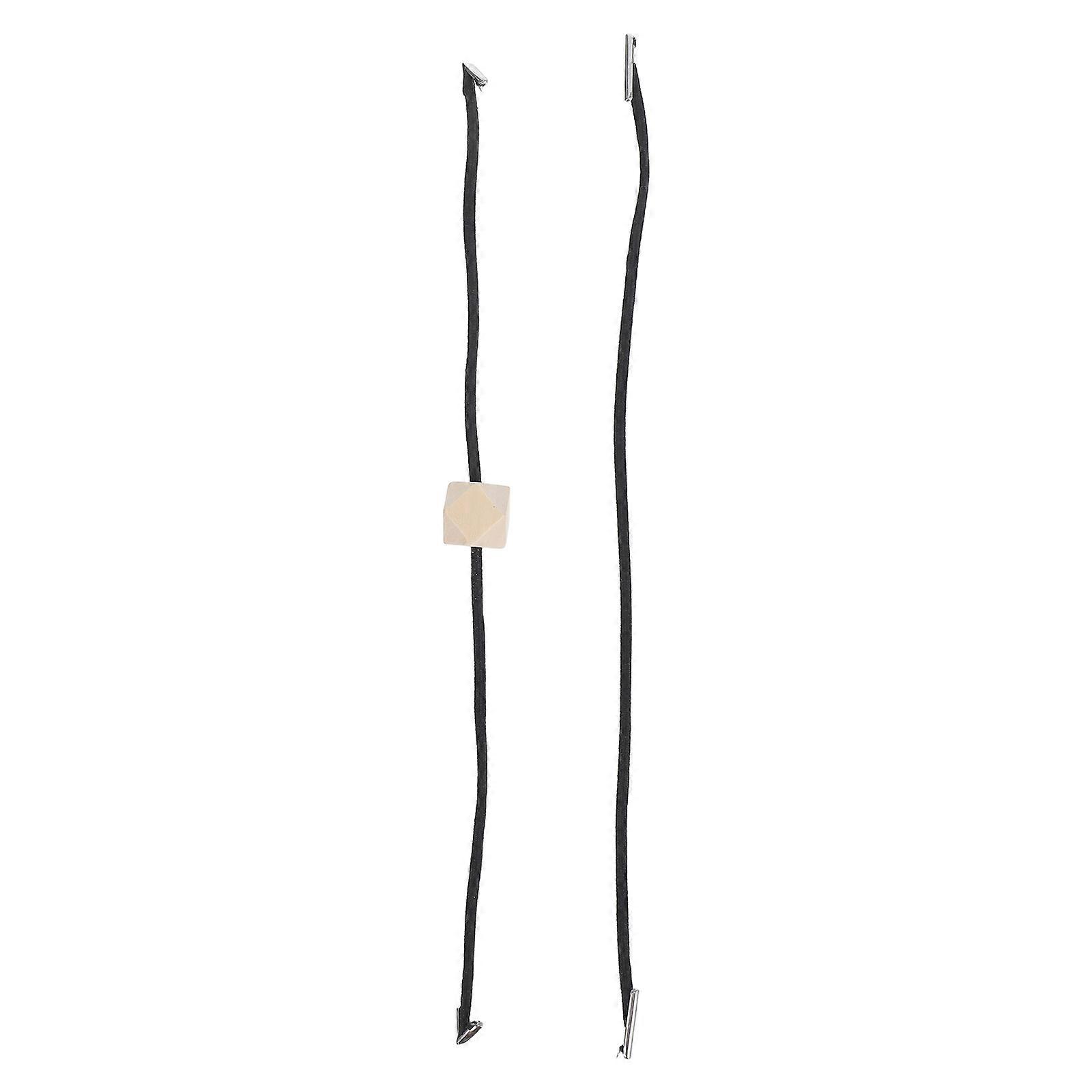12Pcs Pegboard Barbed Elastic Strap for Shelf Storage Black Metal End Rope