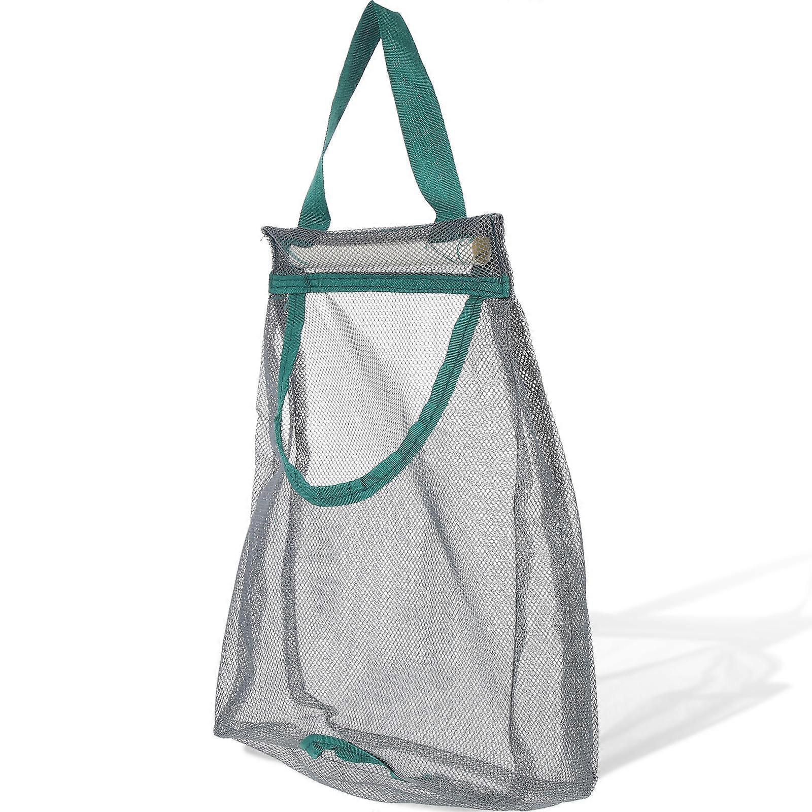 Onion Storage Bag 2Pcs Breathable Organizer Mesh Bag For Vegetable Kitchen Use Multi-Functional Olive Green