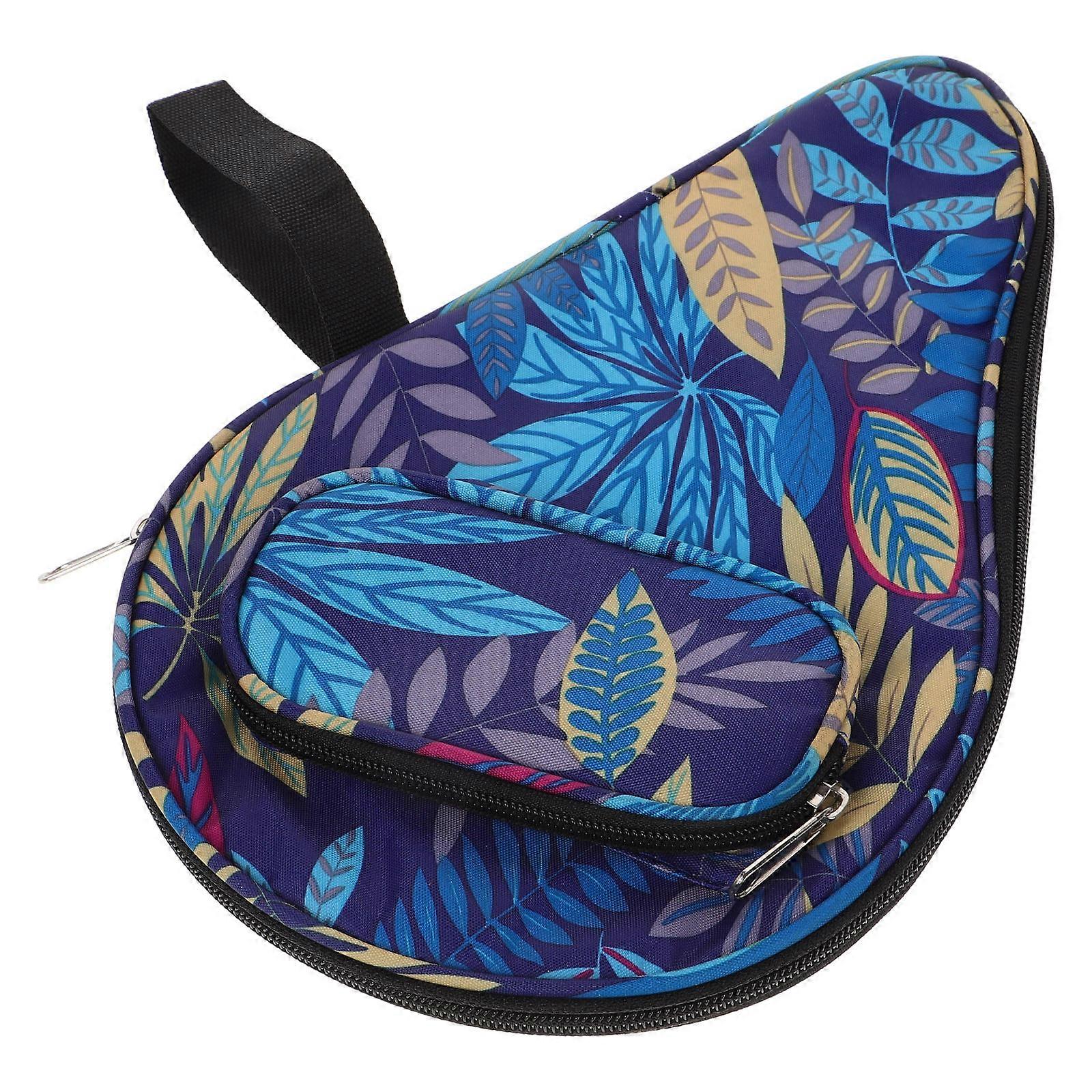 Practical Table Tennis Bag 3Pcs Multifunctional Storage Case For Travel Sports Equipment Blue