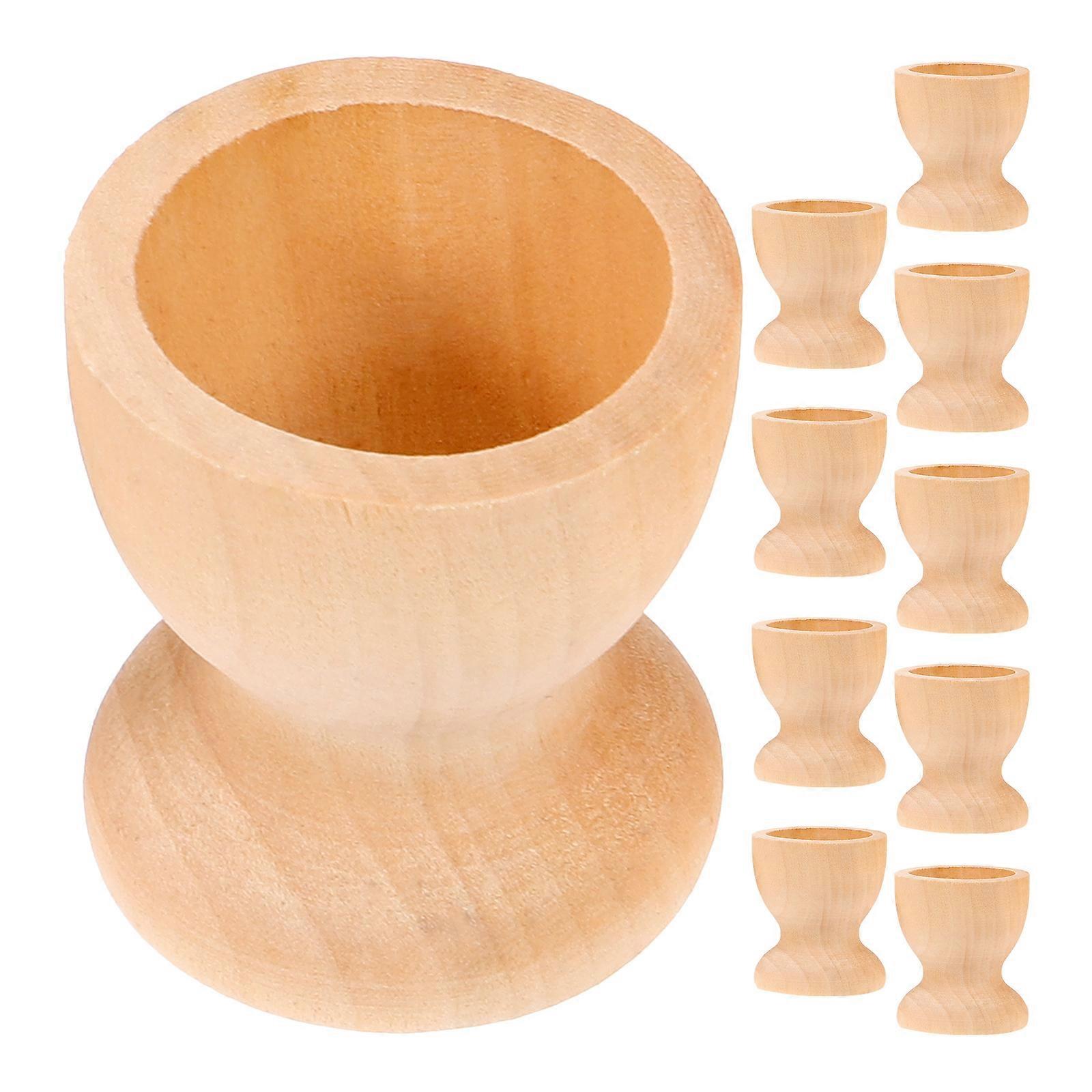 Wooden Egg Tray for Kitchen Use 50Pcs Household Egg Cups Container