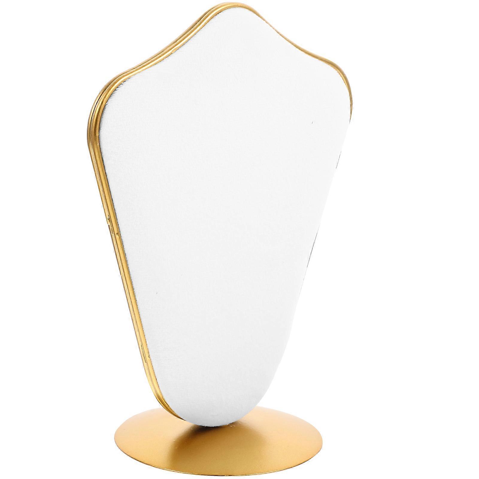 Earring Studs Rack for Storage Flannelette White 5Pcs Earrings Display