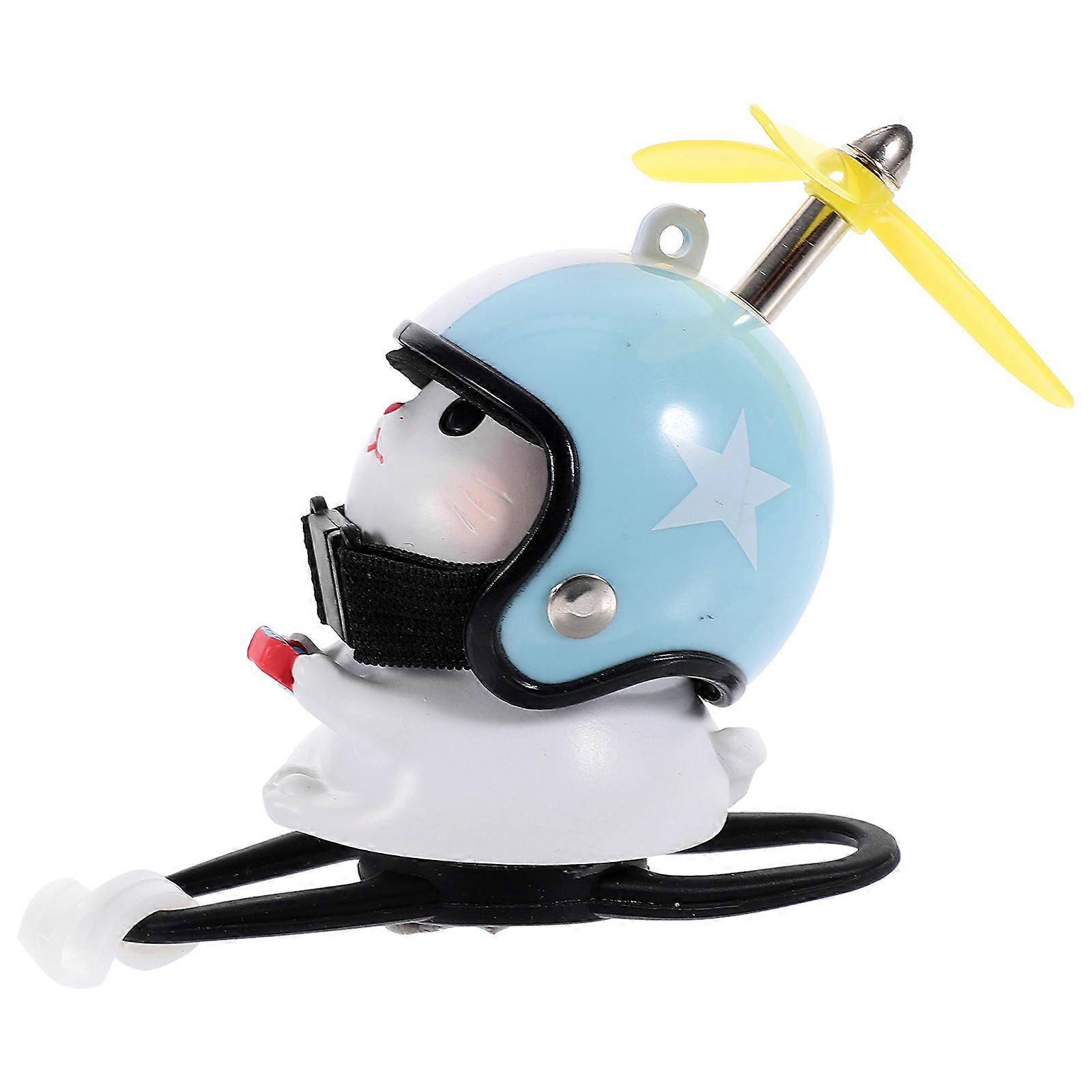 Cat Toy with Propeller Car Dashboard Decoration 2Pcs Resin Ornaments