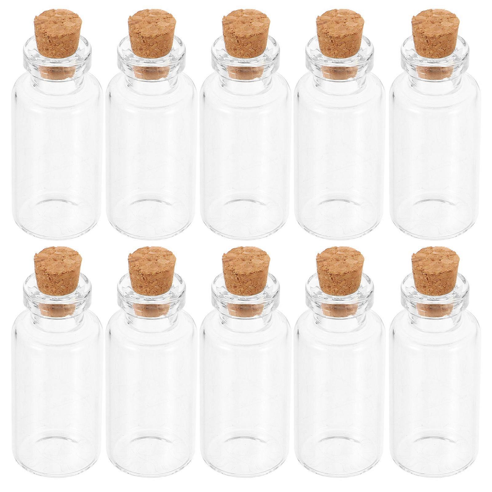 Transparent Small Glass Bottles DIY Craft Bottles for Wishing 168Pcs