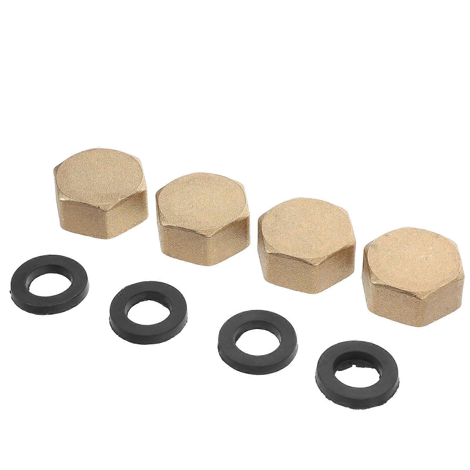 Brass Female Pipe Cap for Plumbing Use 20Pcs Leak Proof Fitting