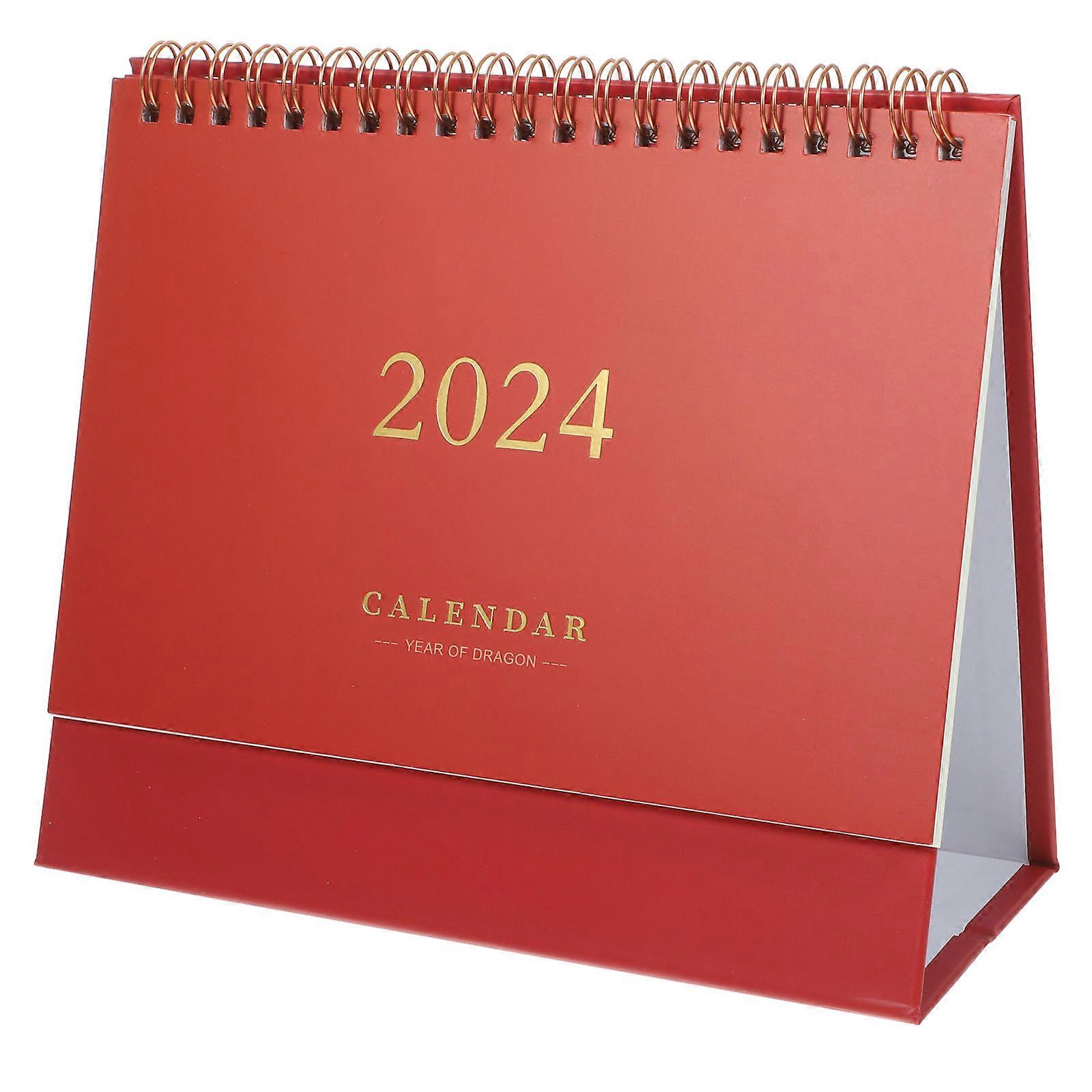 2024 Year Household Desk Calendar for Daily Use with Delicate Desktop Design