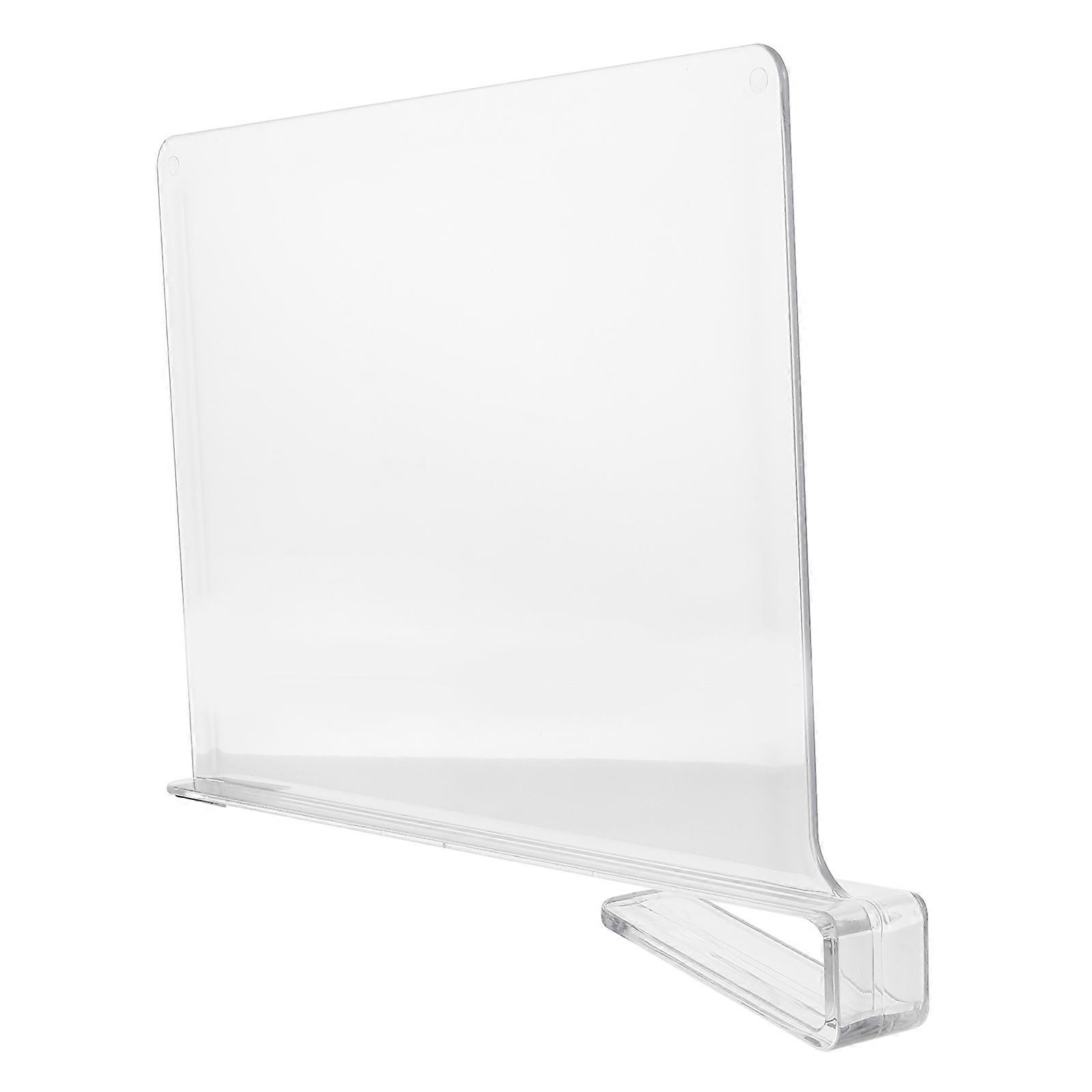 Shelf Divider Clear Vertical Closet Organizer for Home 2Pcs