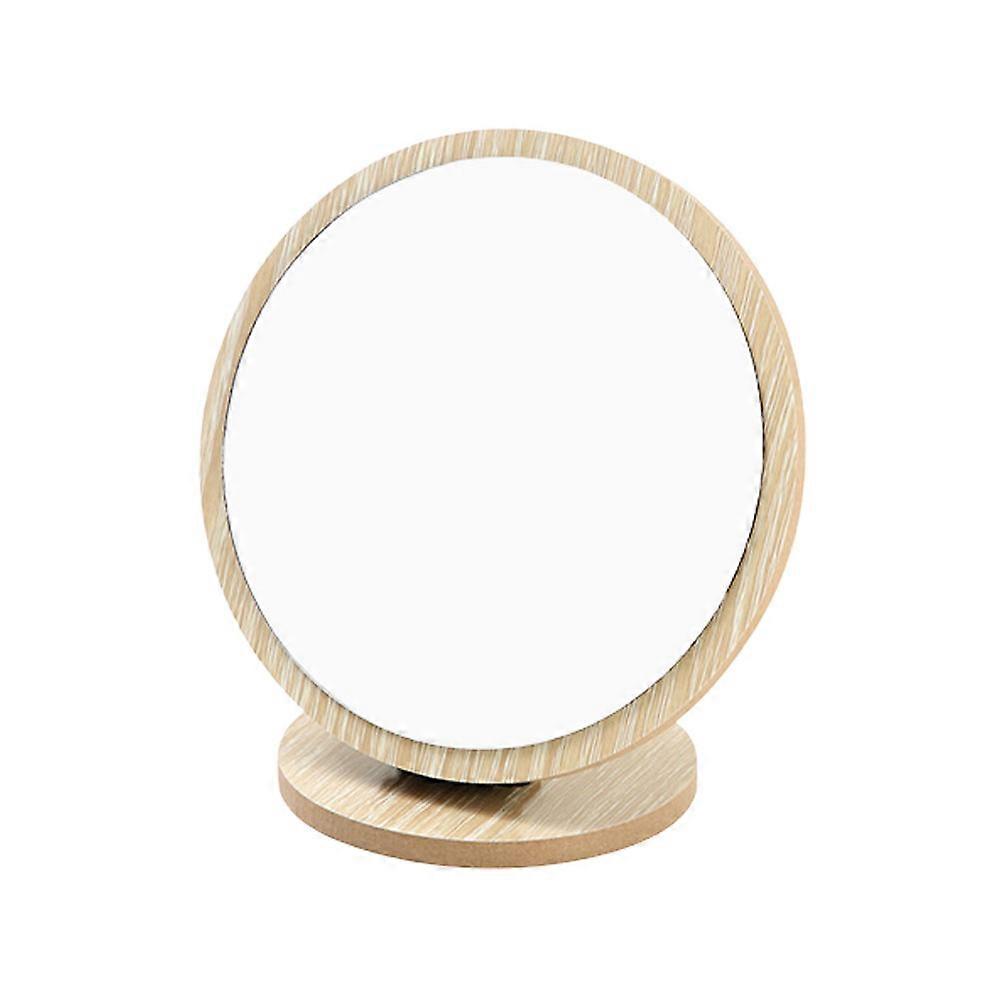 Desk Mirror Decor Foldable Makeup Mirror for Home Use 2Pcs Beige