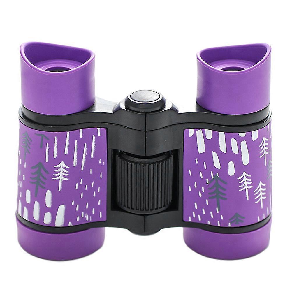 Kids Binoculars Children Telescope for Nature Watching 3Pcs Durable Purple
