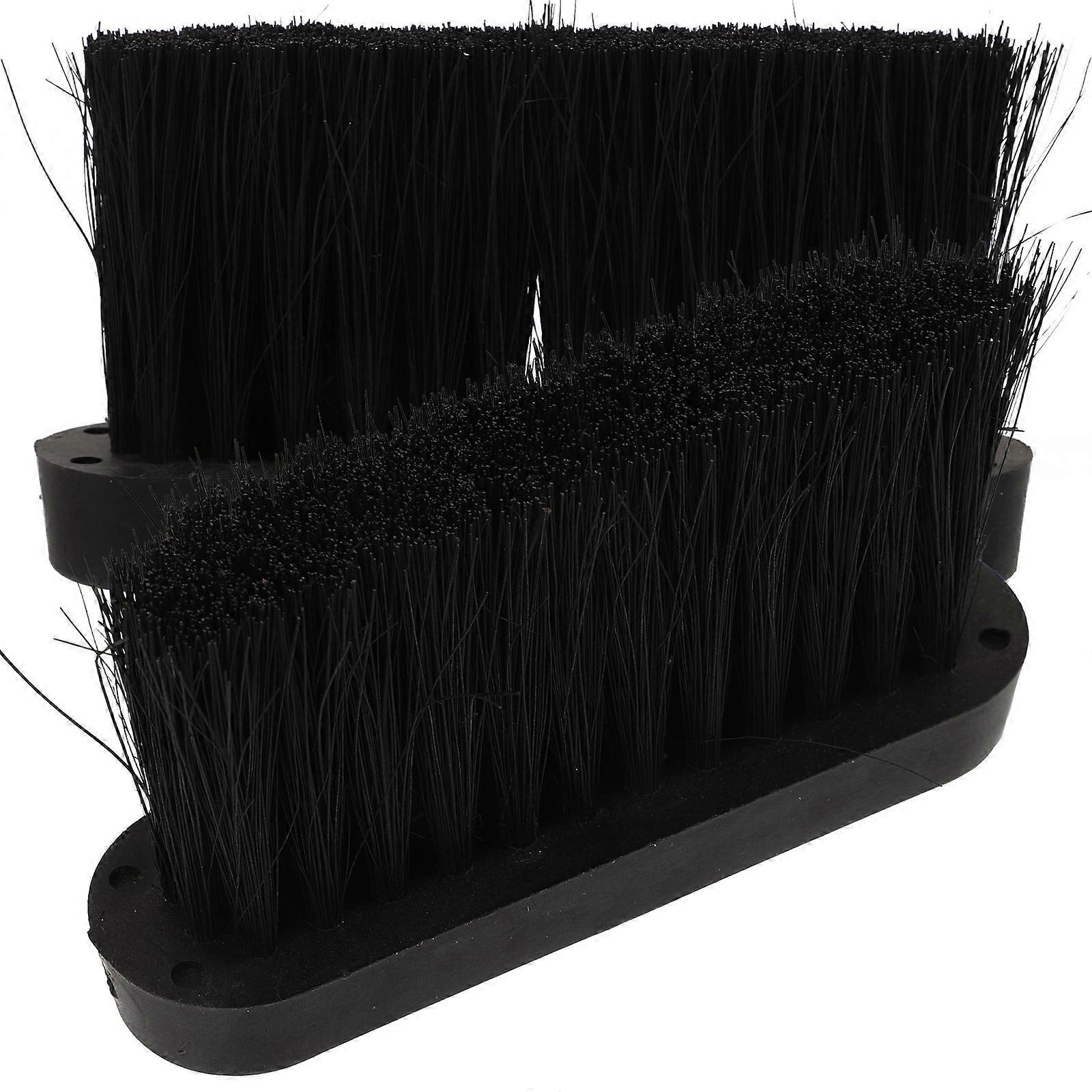 Black Fireplace Cleaning Brush Head for Fireplace Replacement 4Pcs Set