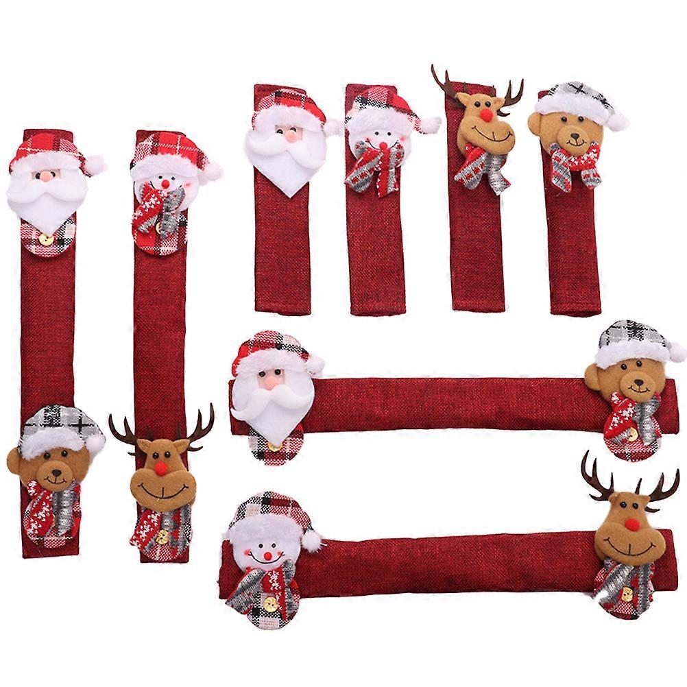 Christmas Refrigerator Door Handle Covers for Kitchen with 40Pcs