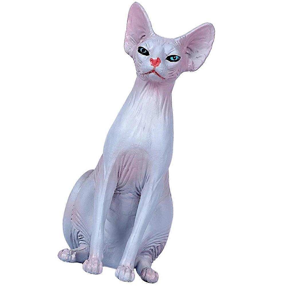 Lifelike Cat Shape Model Toy For Children Educational Tool 9X5CM 1Set