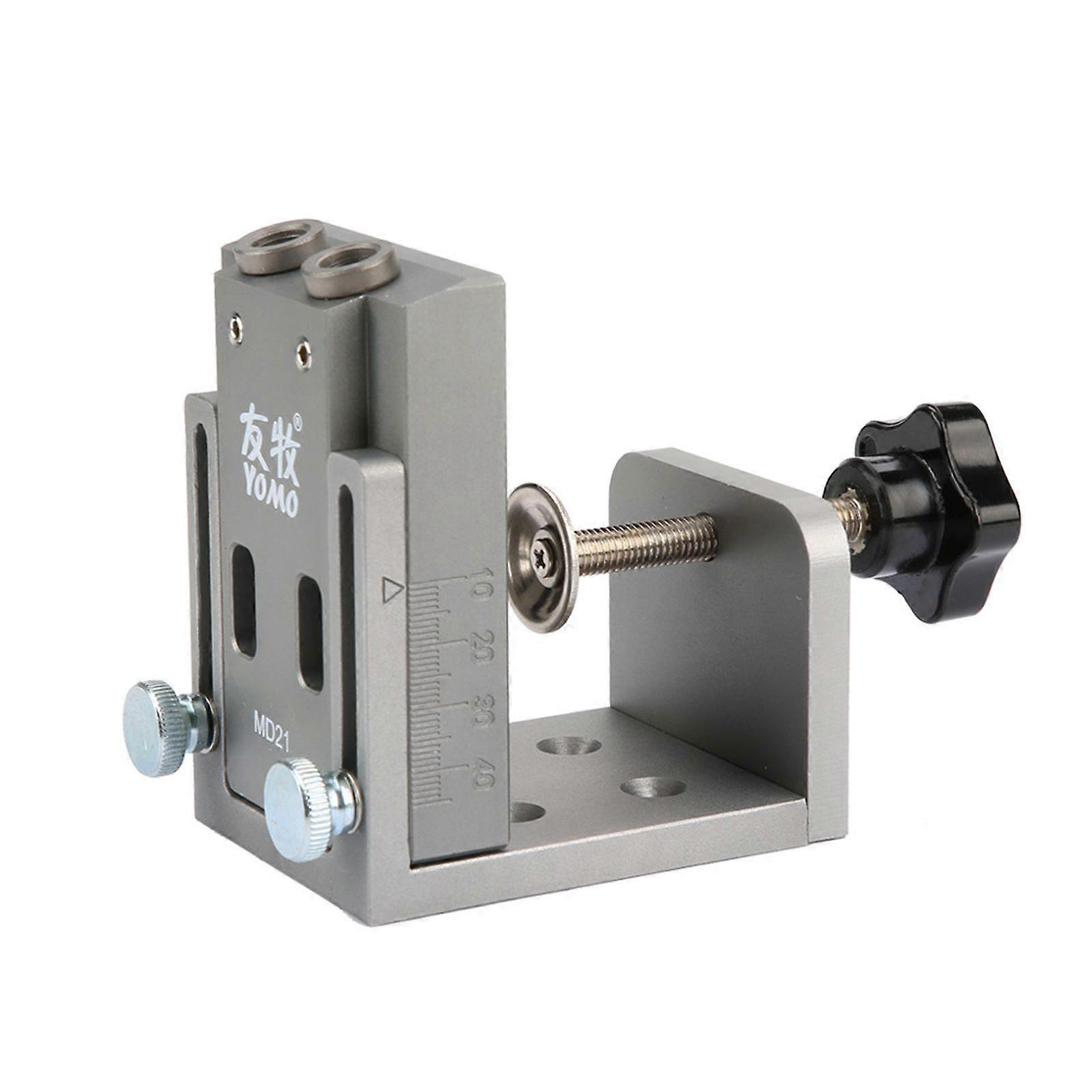 Mini Style Pocket Hole Jig Kit For Wood Working Step Drill Bit Set