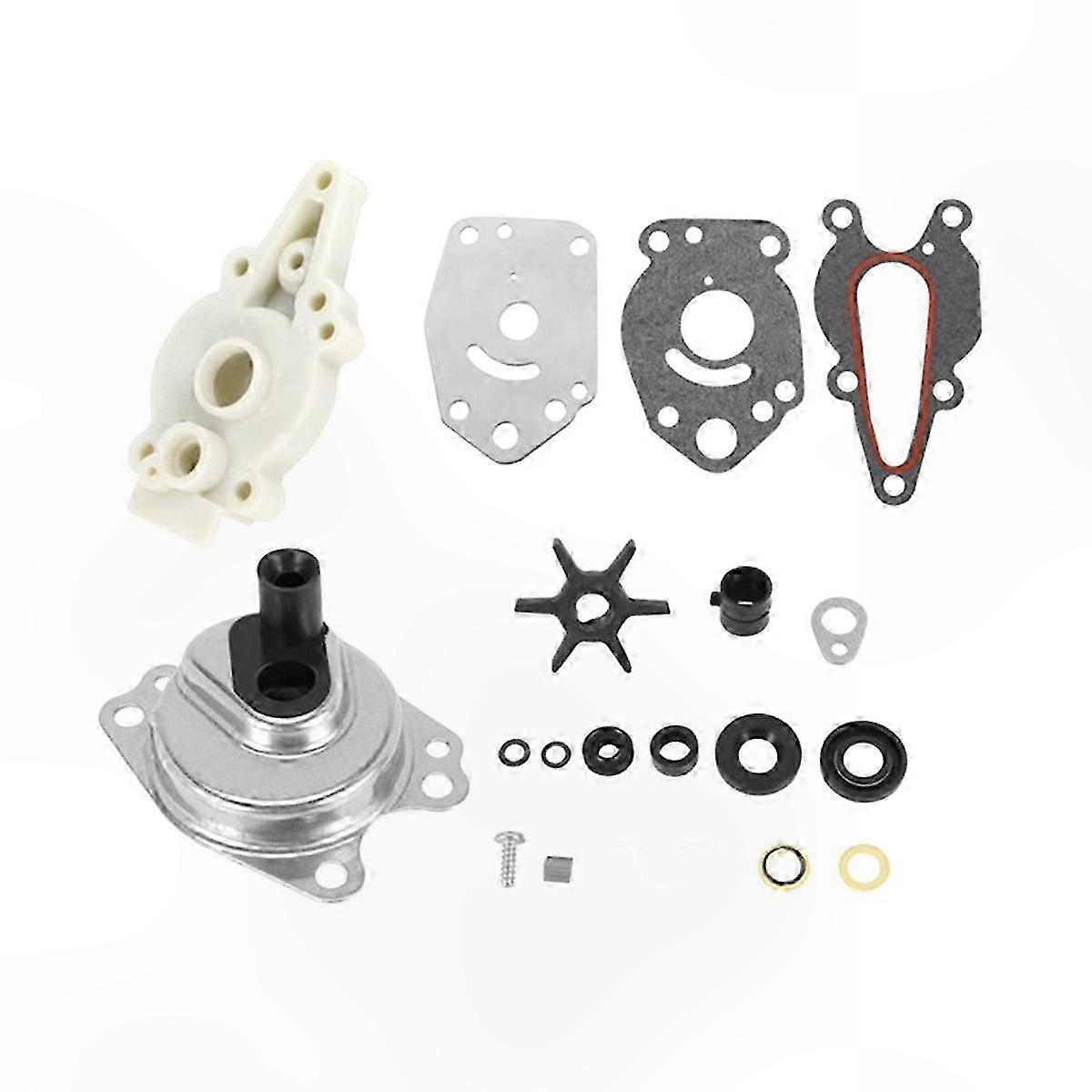 Water Pump Impeller Kit for 2-Stroke 6/8/9.9/10/15Outboard Engines