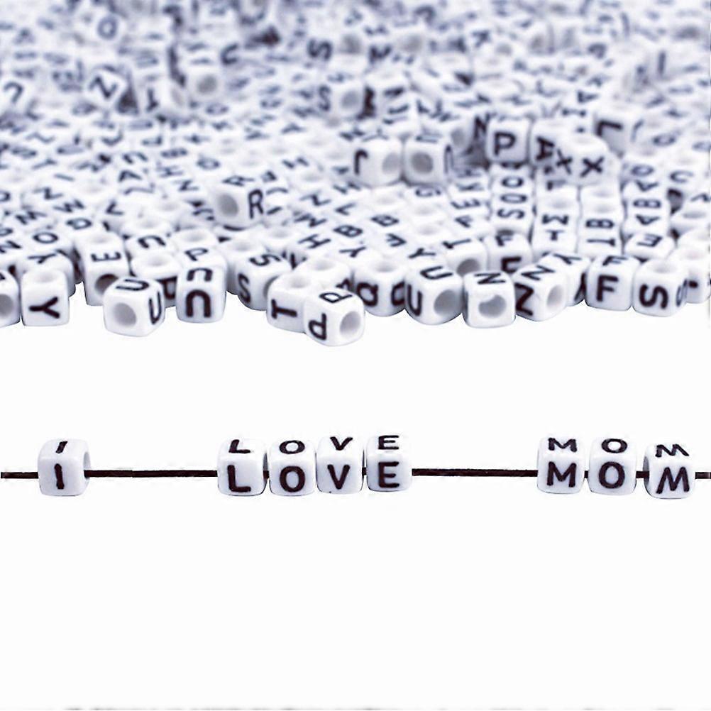 Acrylic Bracelet Bead Letter Beads for DIY Bracelet Making 4 Boxes
