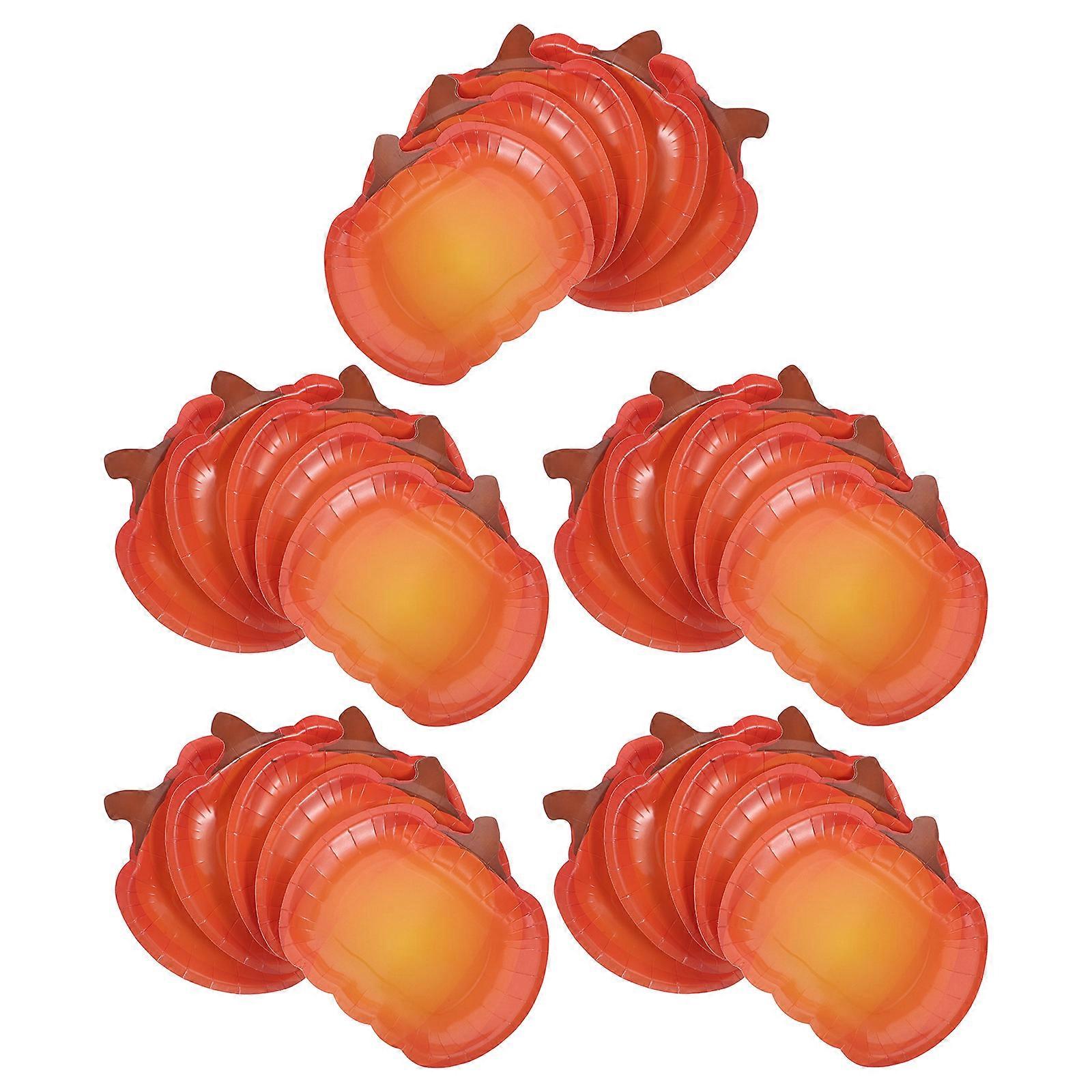 Pumpkin Paper for Halloween 25Pcs Orange Paper Dining