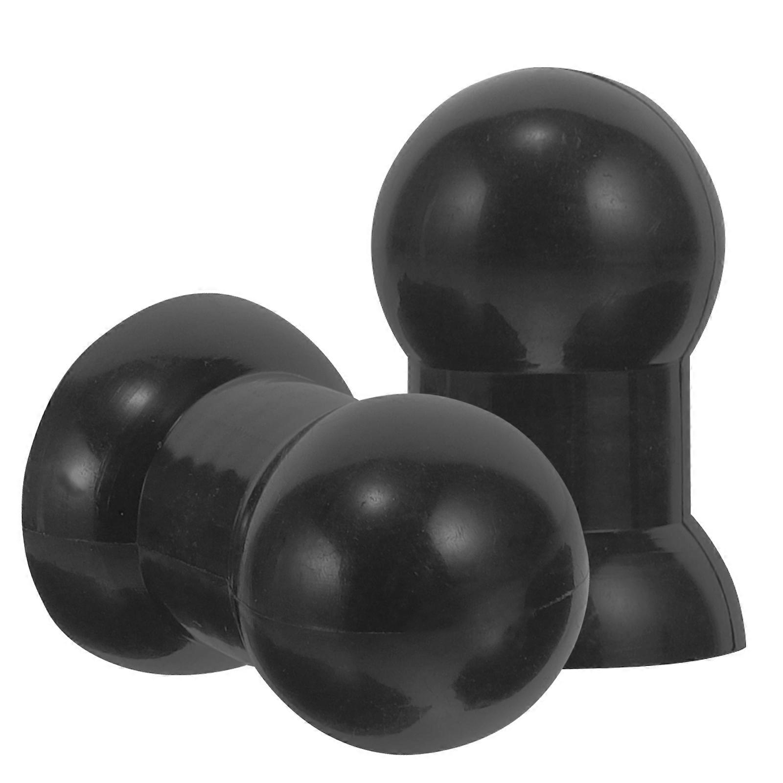 2Pcs Umbrella Tip Covers Replacement for Black Plastic Umbrella Accessories