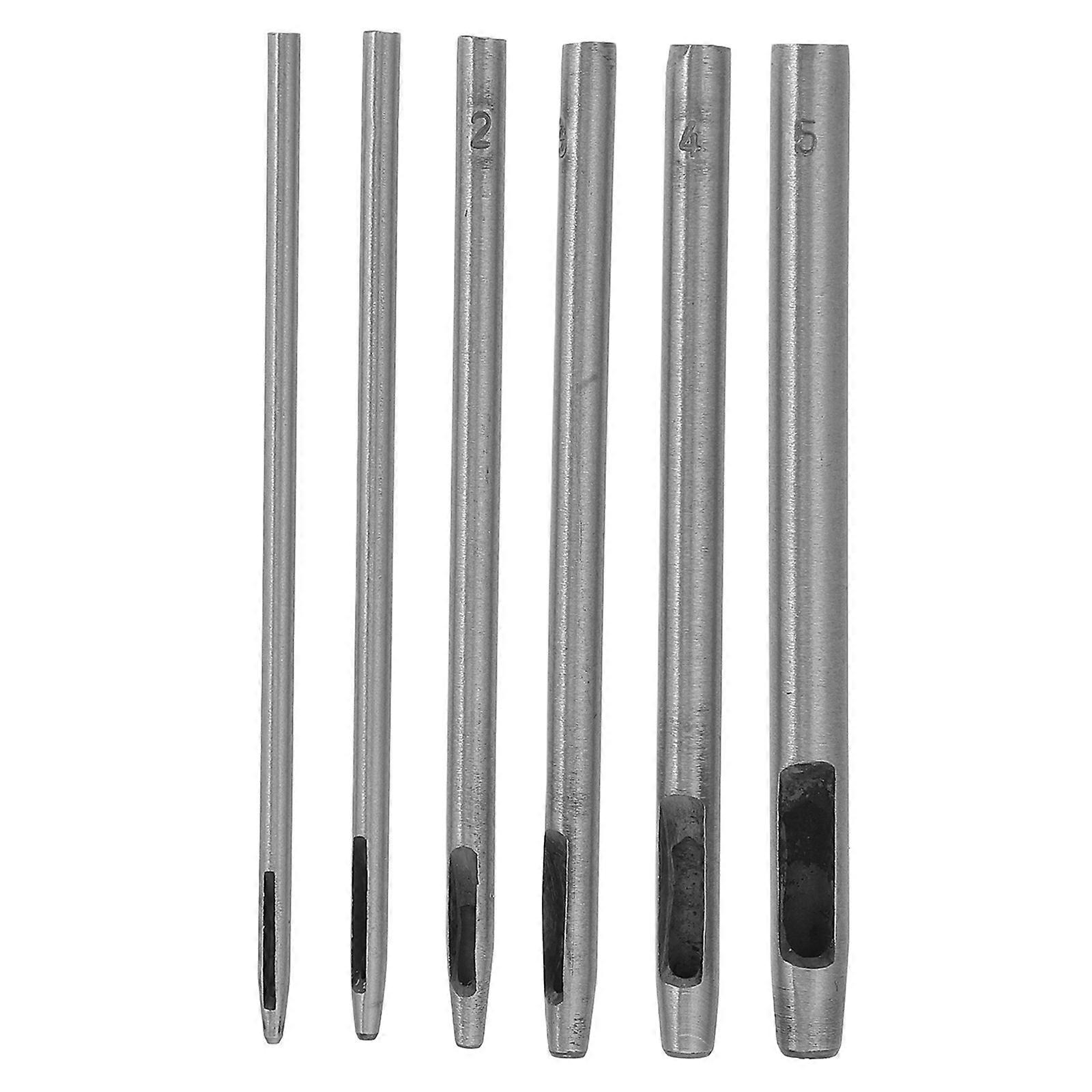 Craft Hollow Hole Punch Tool Round Set 6Pcs for DIY Use